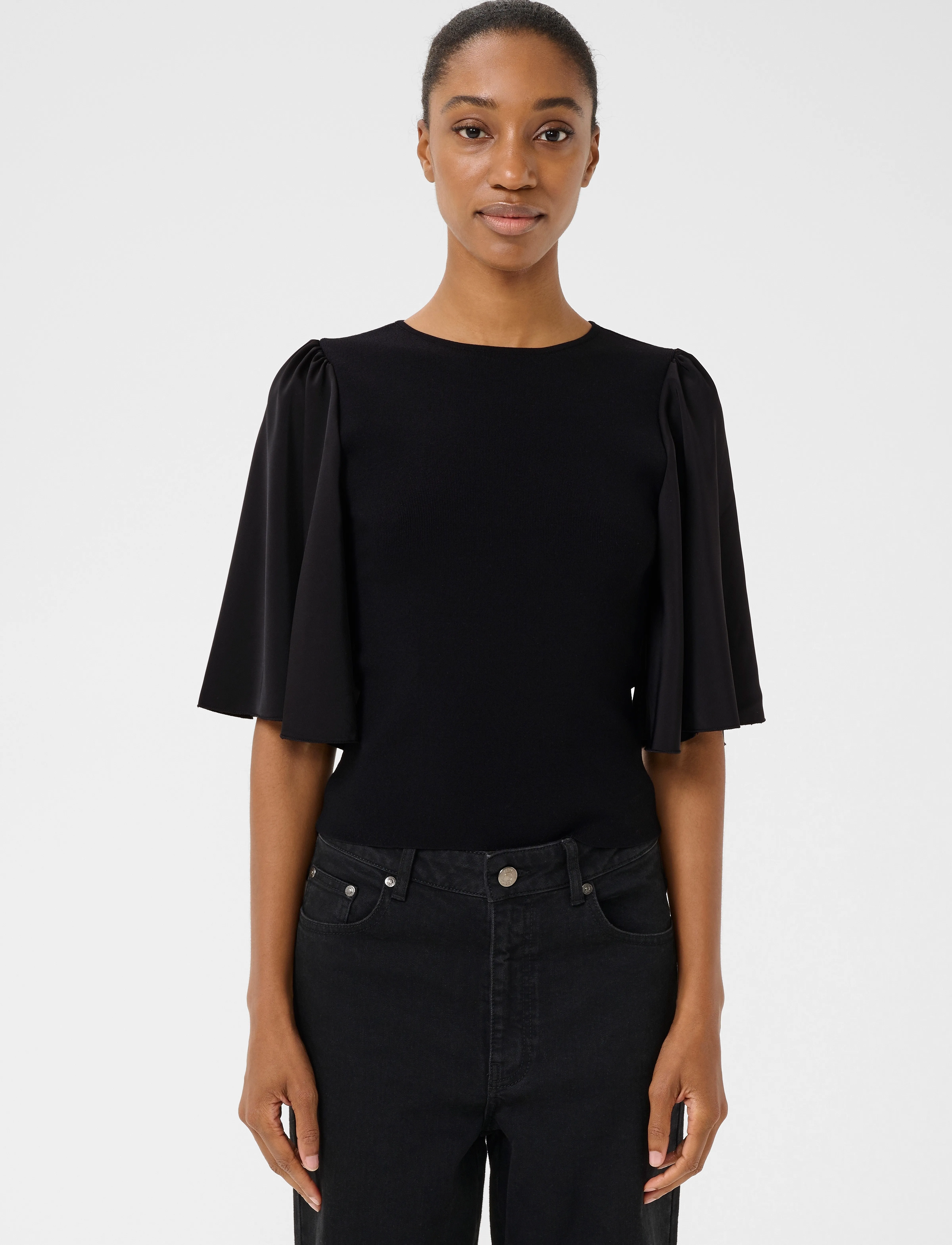 Gestuz Gzsama Top, XS, Black, Bluser > Kortærmede, Dame