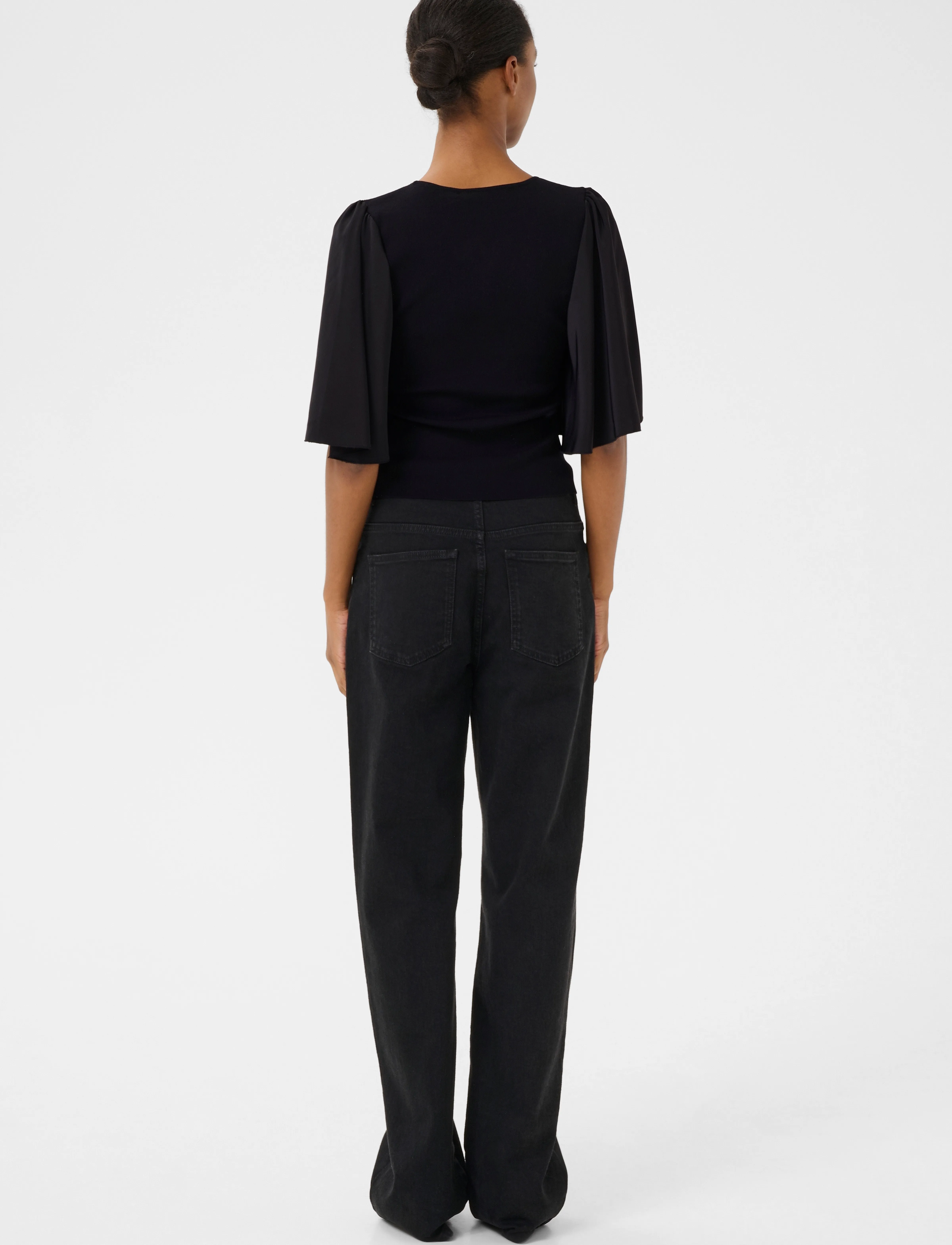 Gestuz - GZsama top - kortärmade blusar - black - 4
