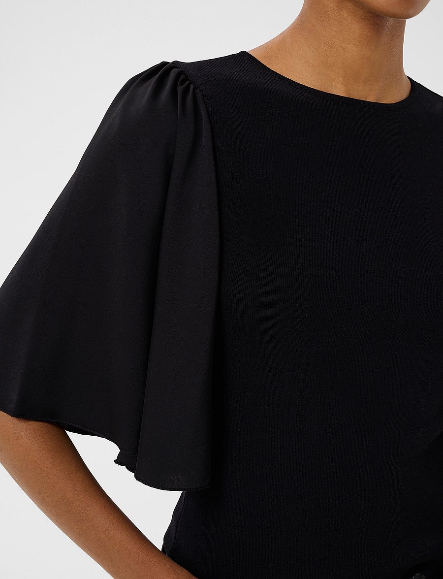 Gestuz - GZsama top - kurzärmelige blusen - black - 5