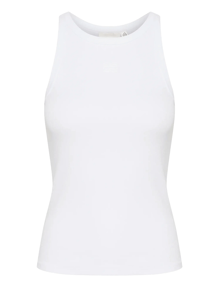Gestuz - GZdrew logo tank 2.0 - Ärmellose tops - bright white - 1