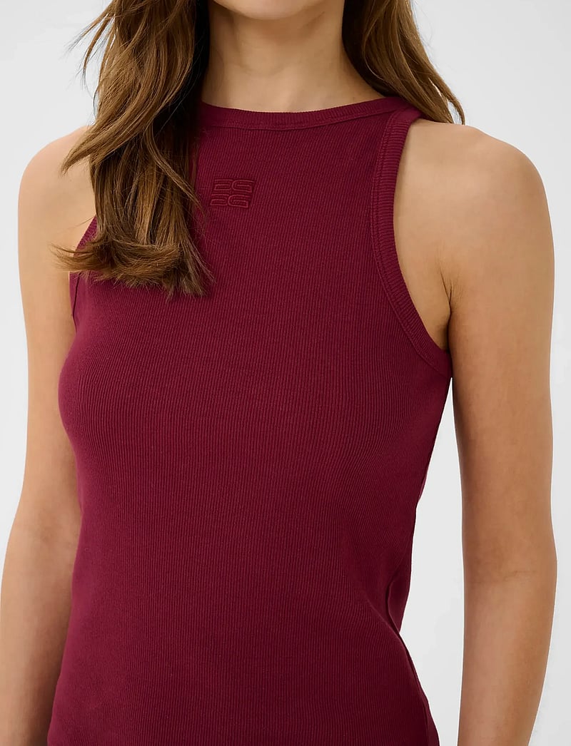 Gestuz - GZdrew logo tank 2.0 - Ärmellose tops - cabernet - 5