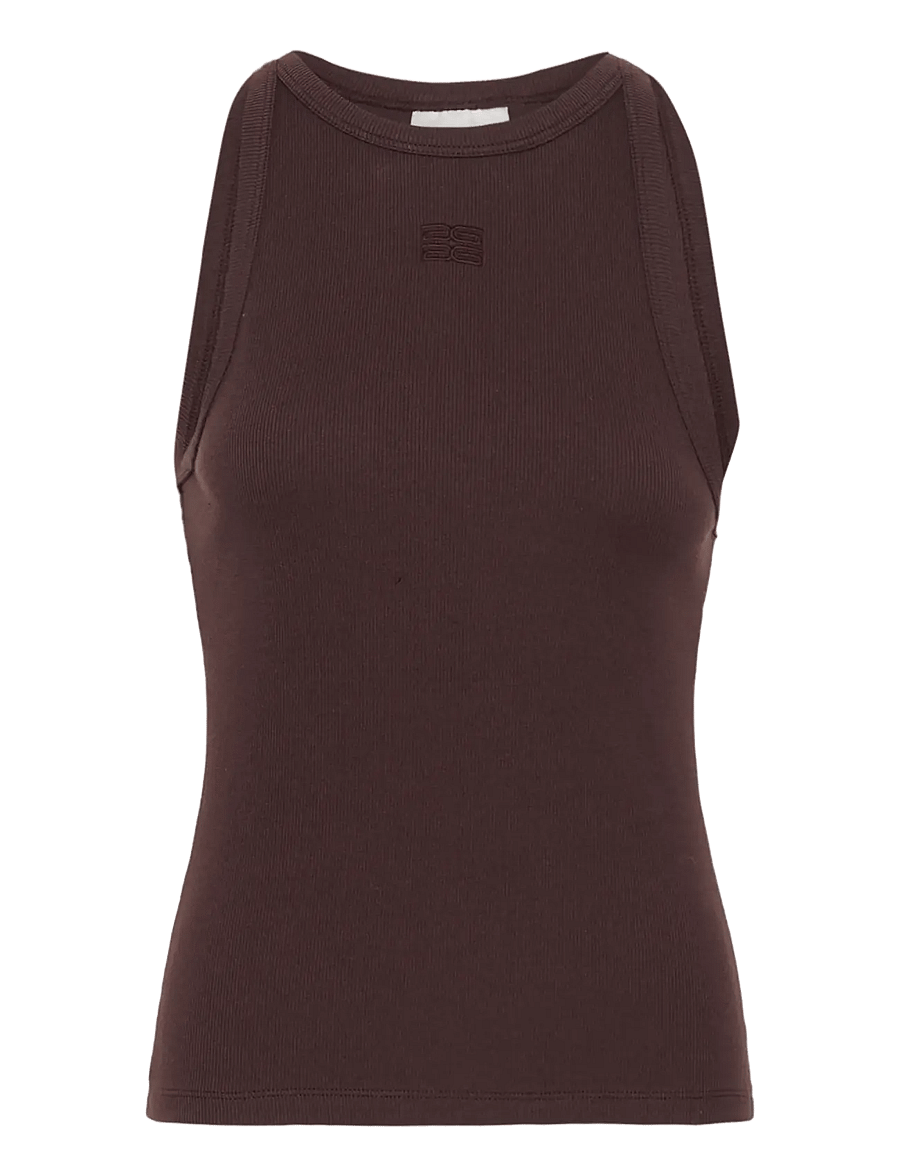 Gestuz - GZdrew logo tank 2.0 - Ärmellose tops - deep plum - 0