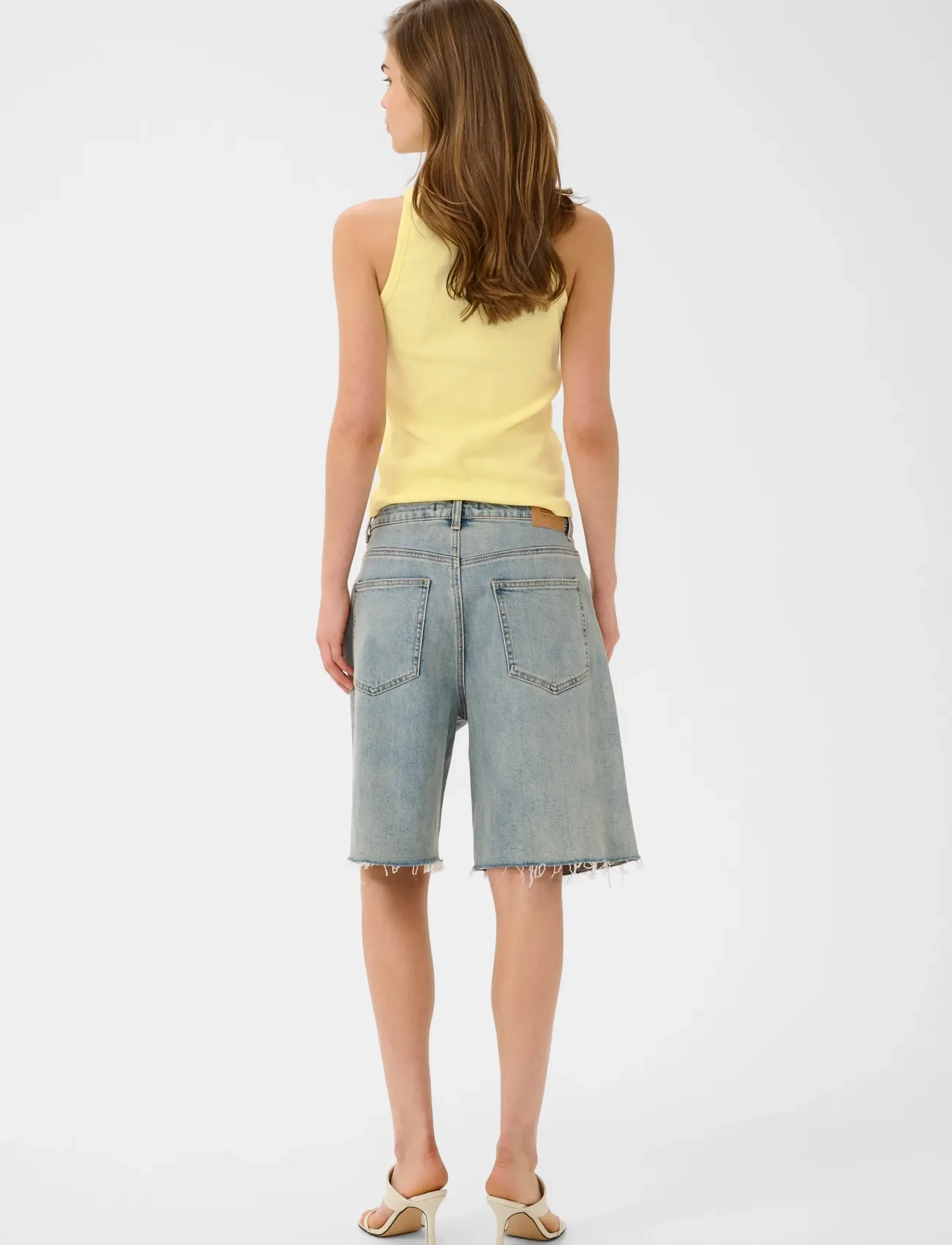 Gestuz - GZdrew logo tank 2.0 - sleeveless tops - french vanilla - 4