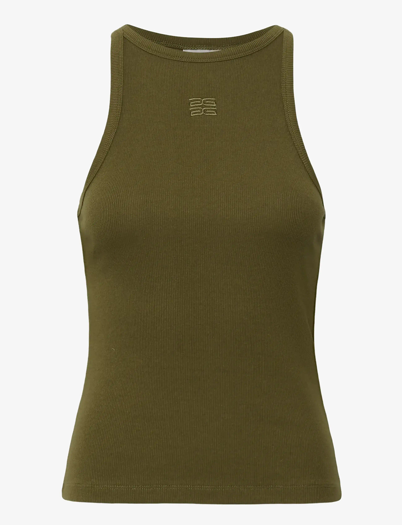Gestuz - GZdrew logo tank 2.0 - tanktops - military olive - 1