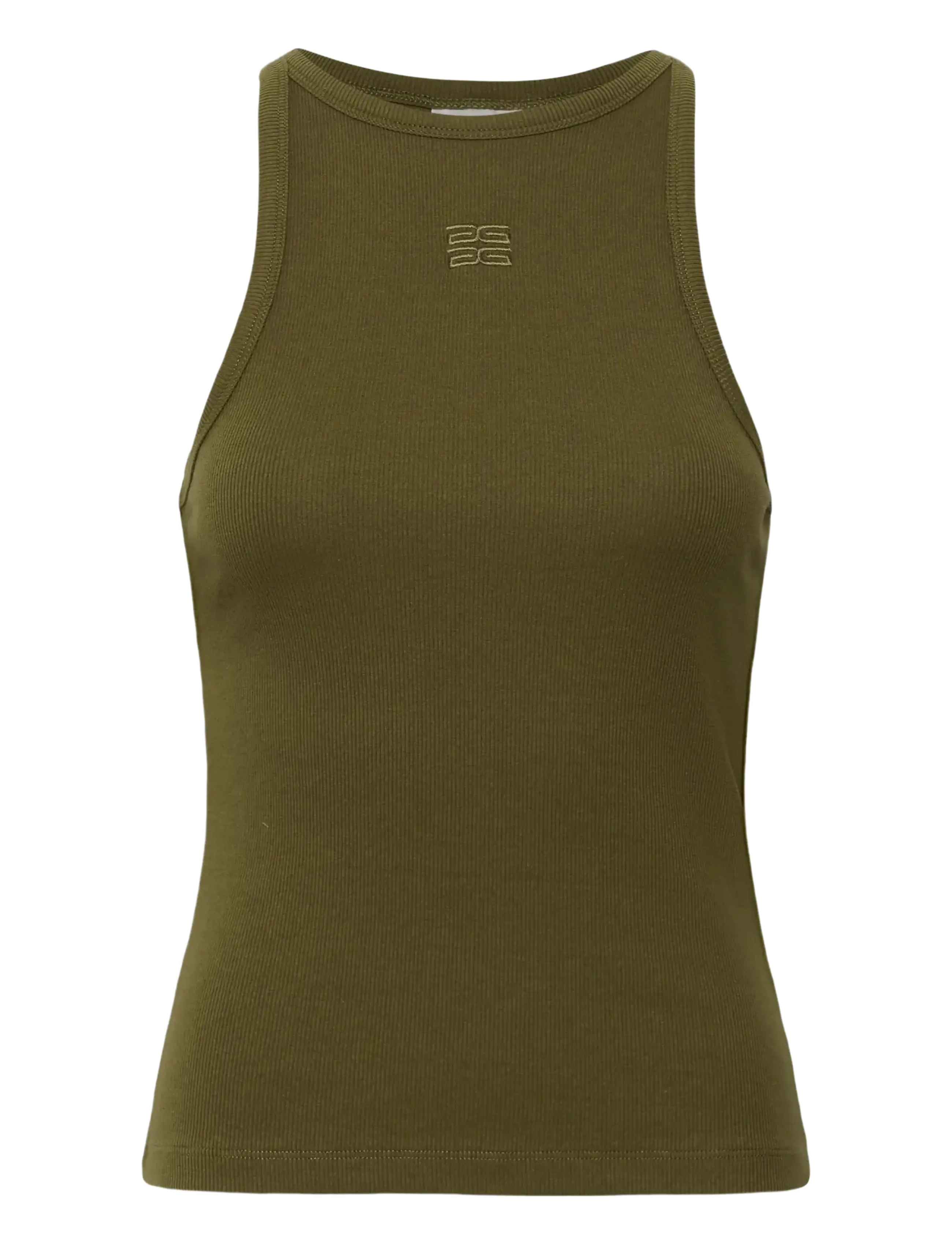 Gestuz - GZdrew logo tank 2.0 - Ärmellose tops - military olive - 1