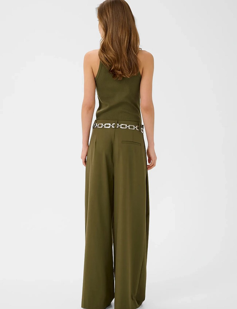 Gestuz - GZdrew logo tank 2.0 - Ärmellose tops - military olive - 4