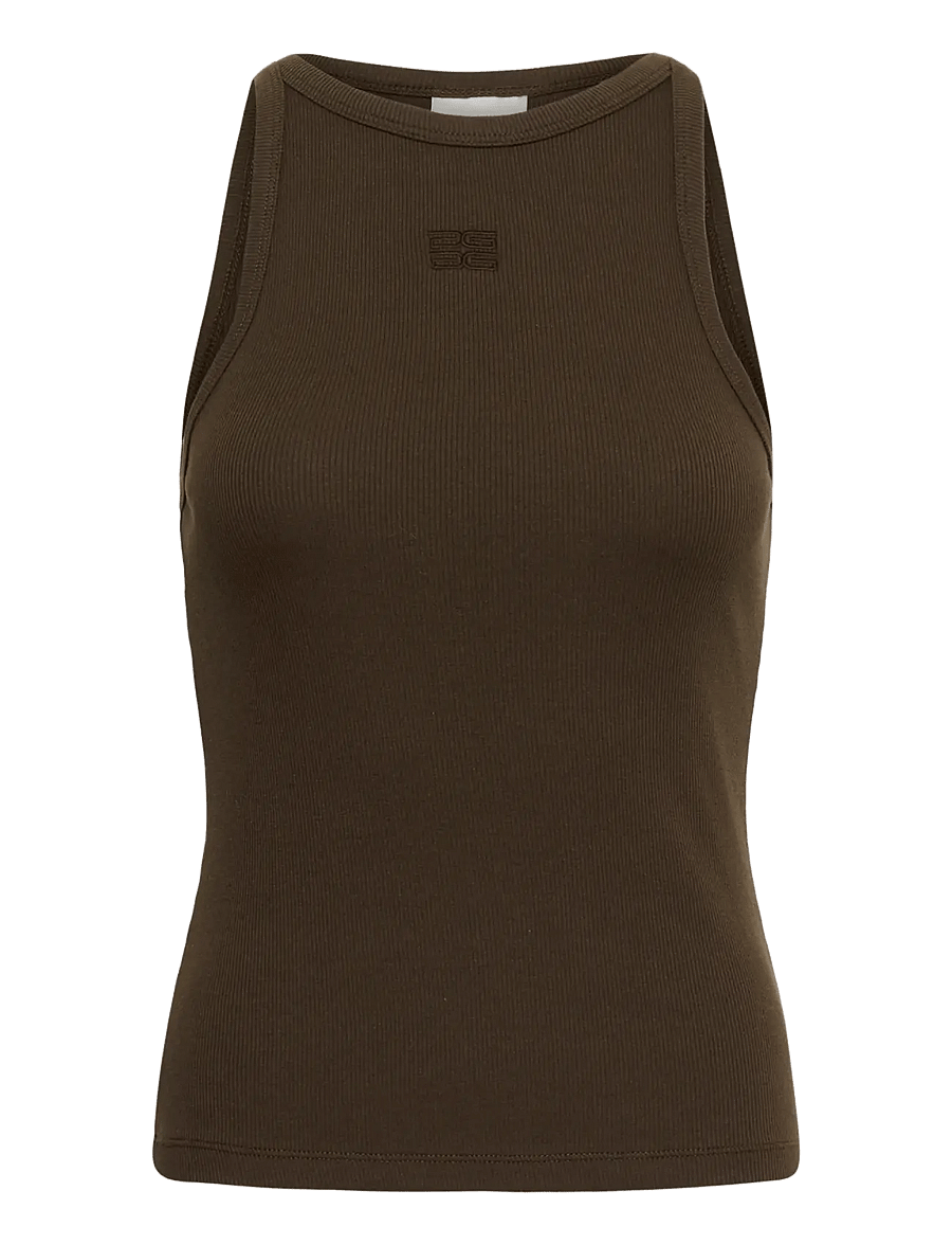 Gestuz - GZdrew logo tank 2.0 - Ärmellose tops - slate black - 0