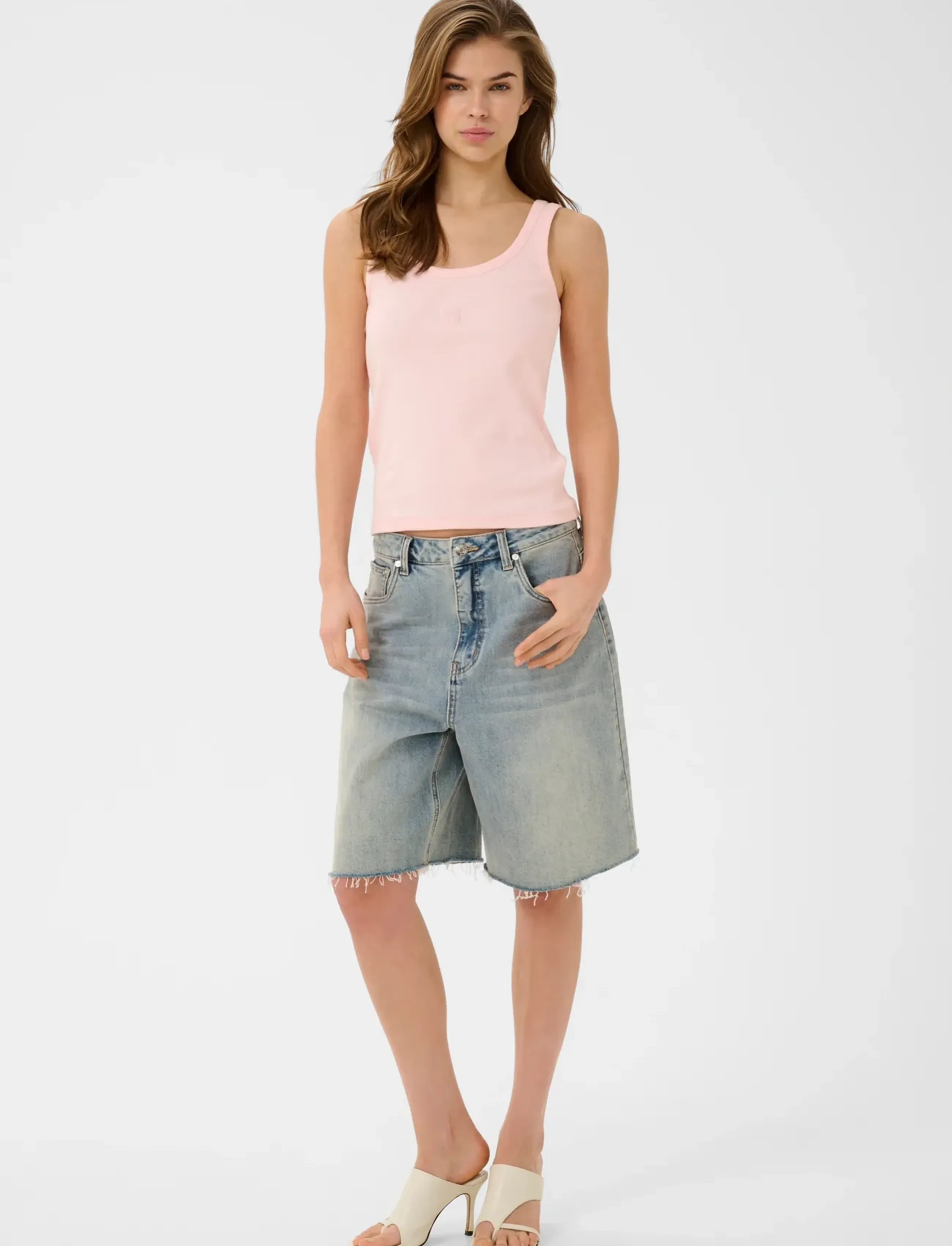 Gestuz - GZdrew logo top 2.0 - sleeveless tops - ballet slipper - 3