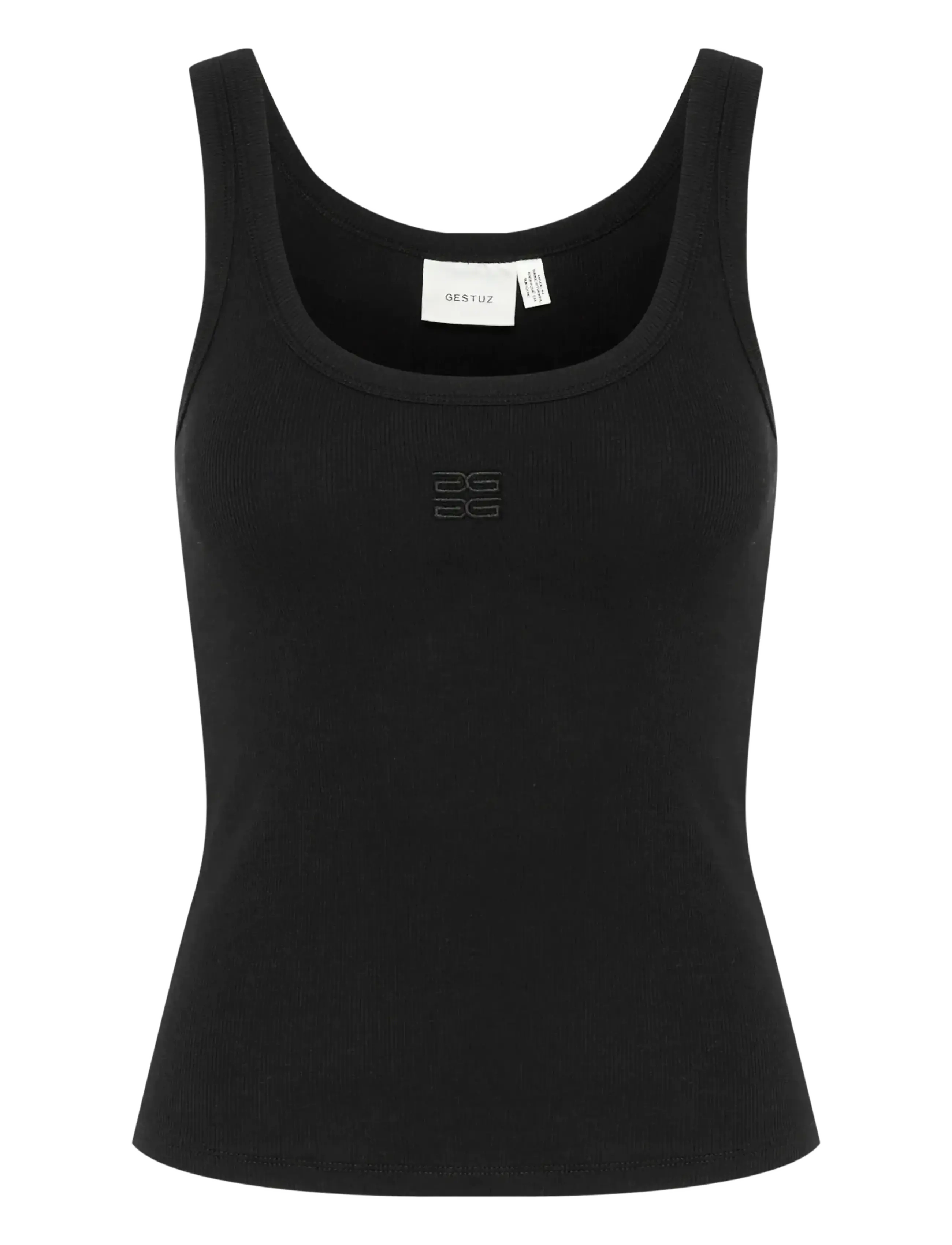 Gestuz GZdrew logo top 2.0 - T-shirts & Tops - BLACK / black