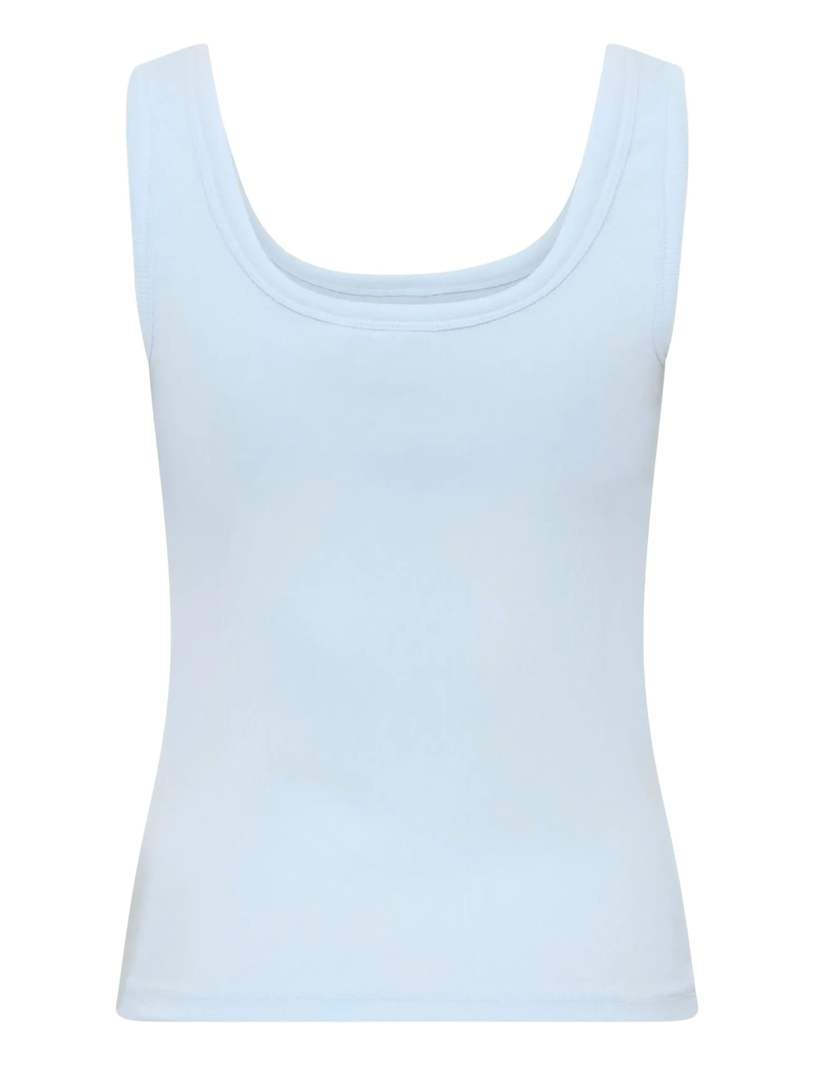 Gestuz - GZdrew logo top 2.0 - sleeveless tops - blue finch - 2