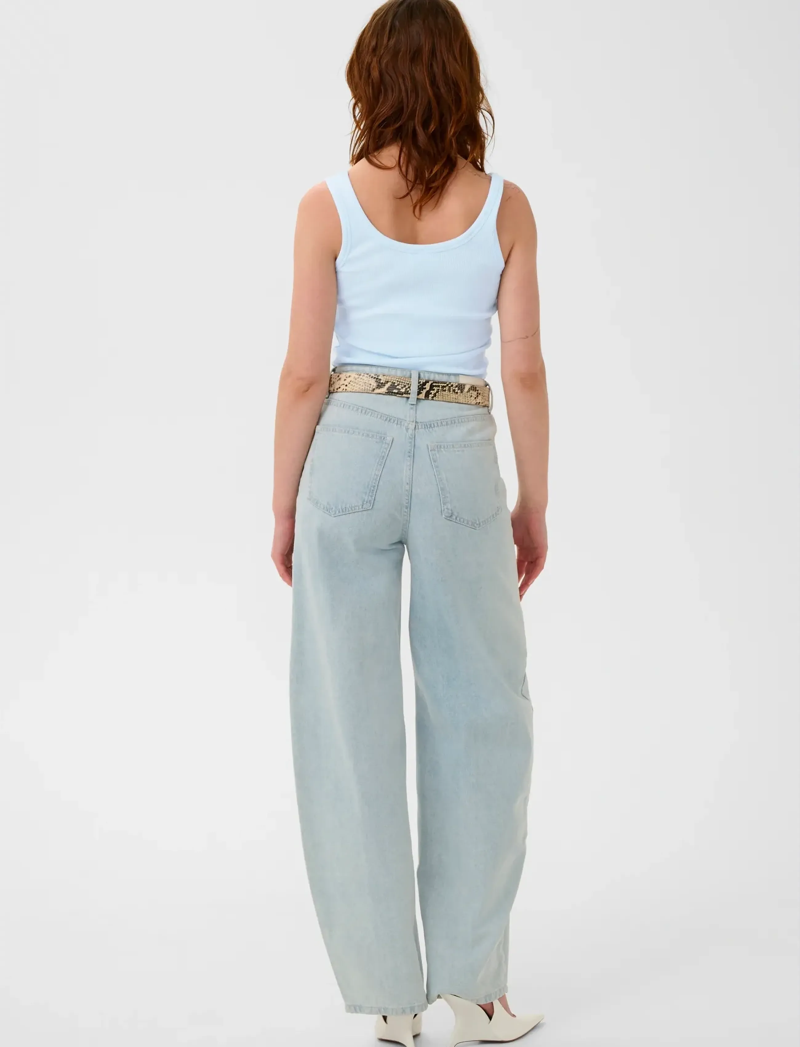 Gestuz - GZdrew logo top 2.0 - sleeveless tops - blue finch - 4