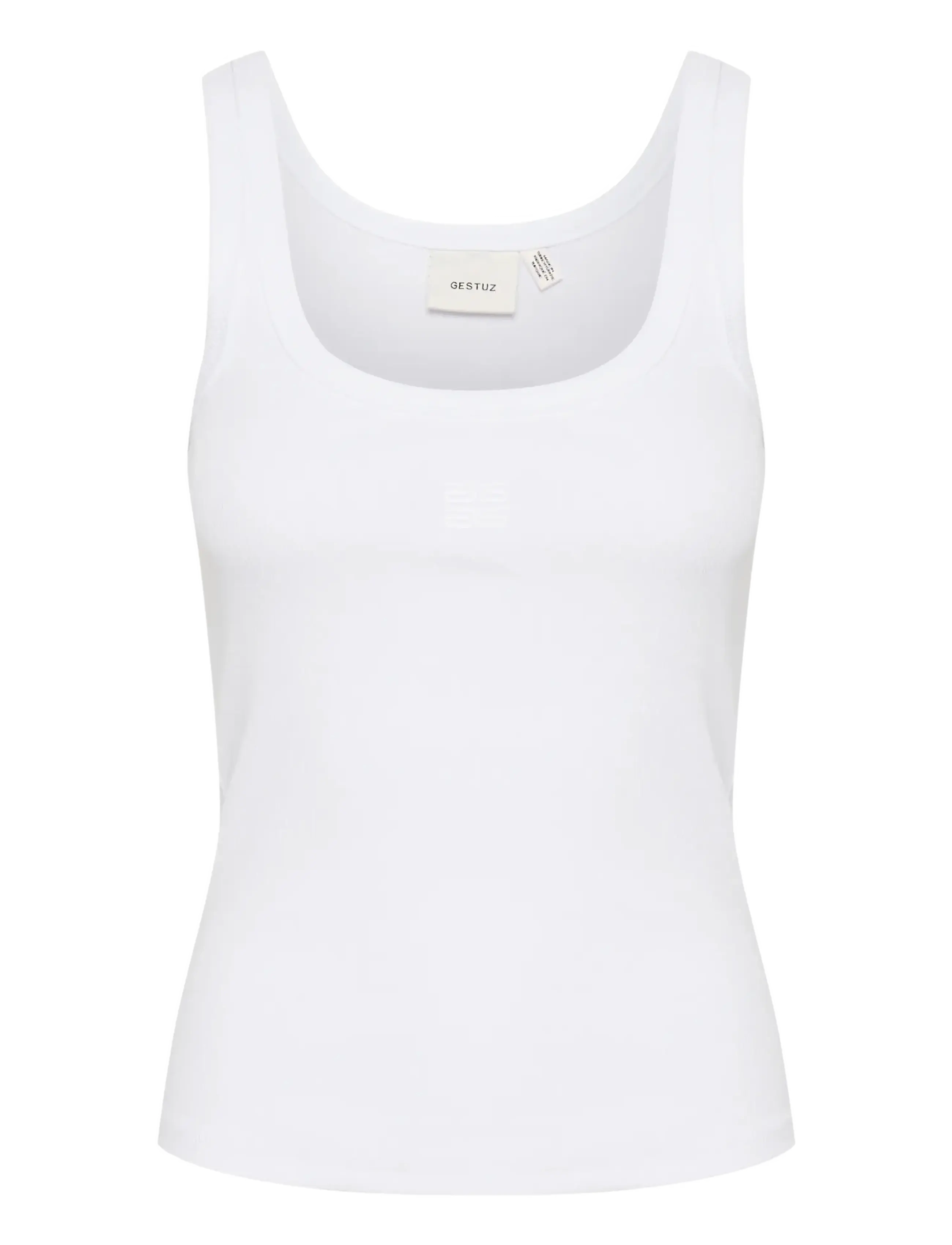 Gestuz GZdrew logo top 2.0 - T-Shirts & Tops - BRIGHT WHITE / white