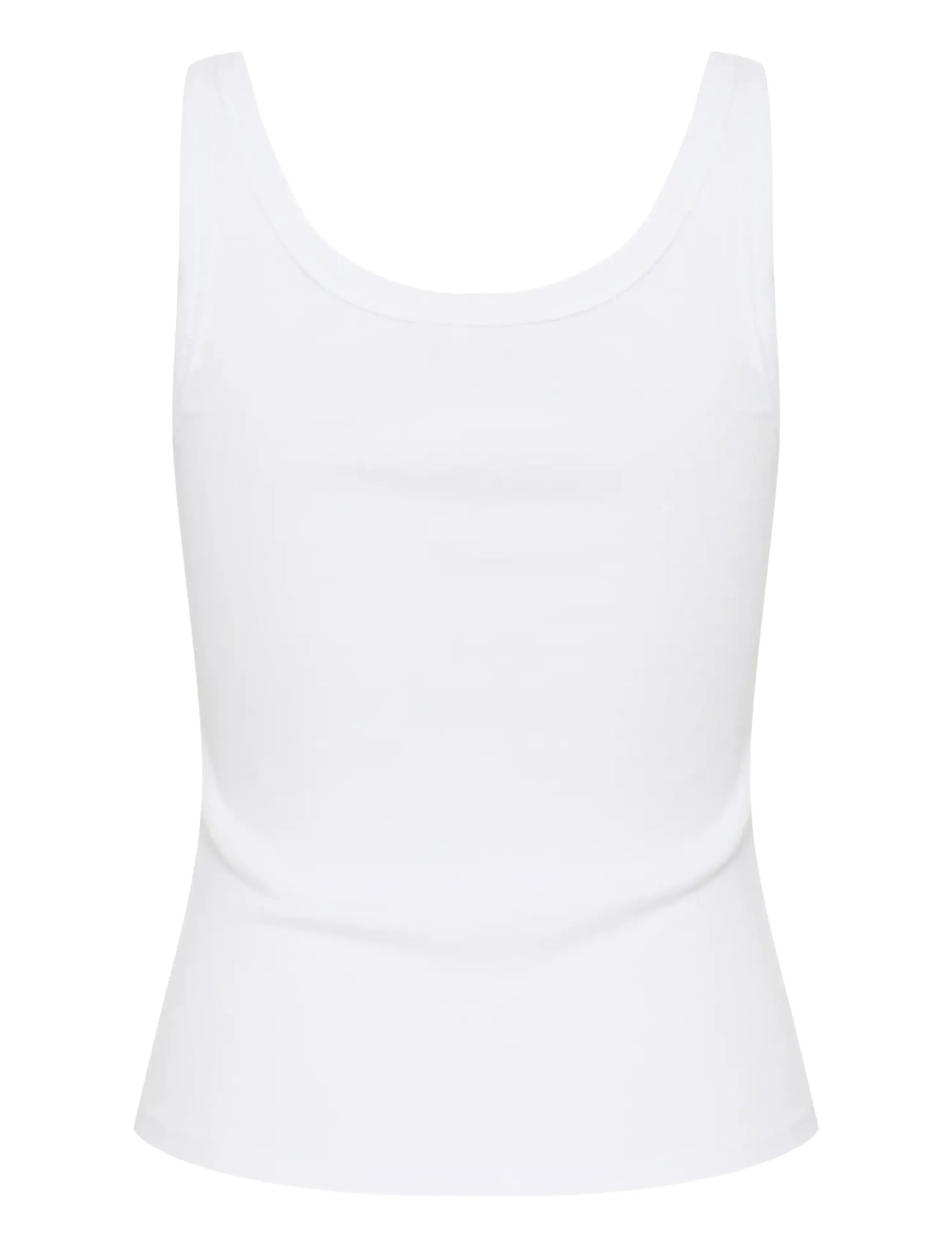 Gestuz - GZdrew logo top 2.0 - sleeveless tops - bright white - 2