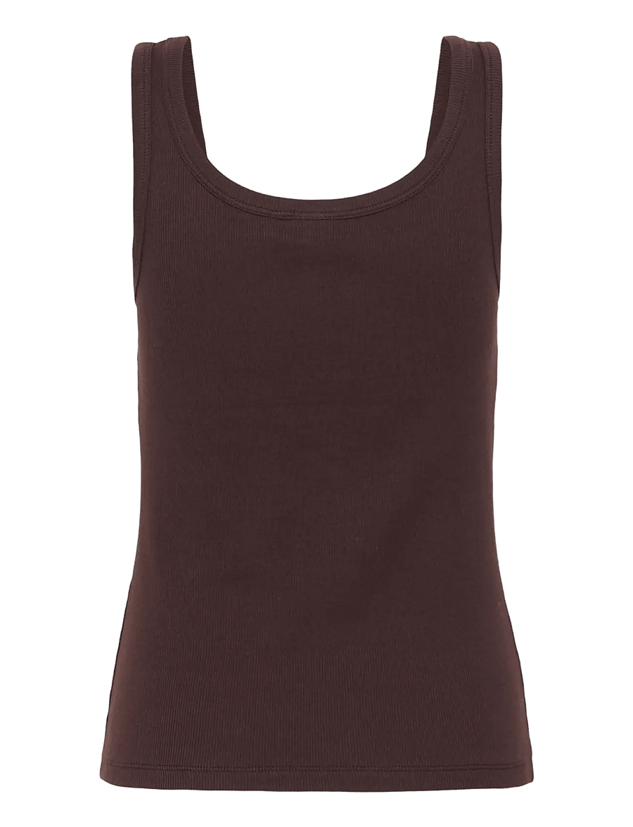 Gestuz - GZdrew logo top 2.0 - ermalausir toppar - deep plum - 1