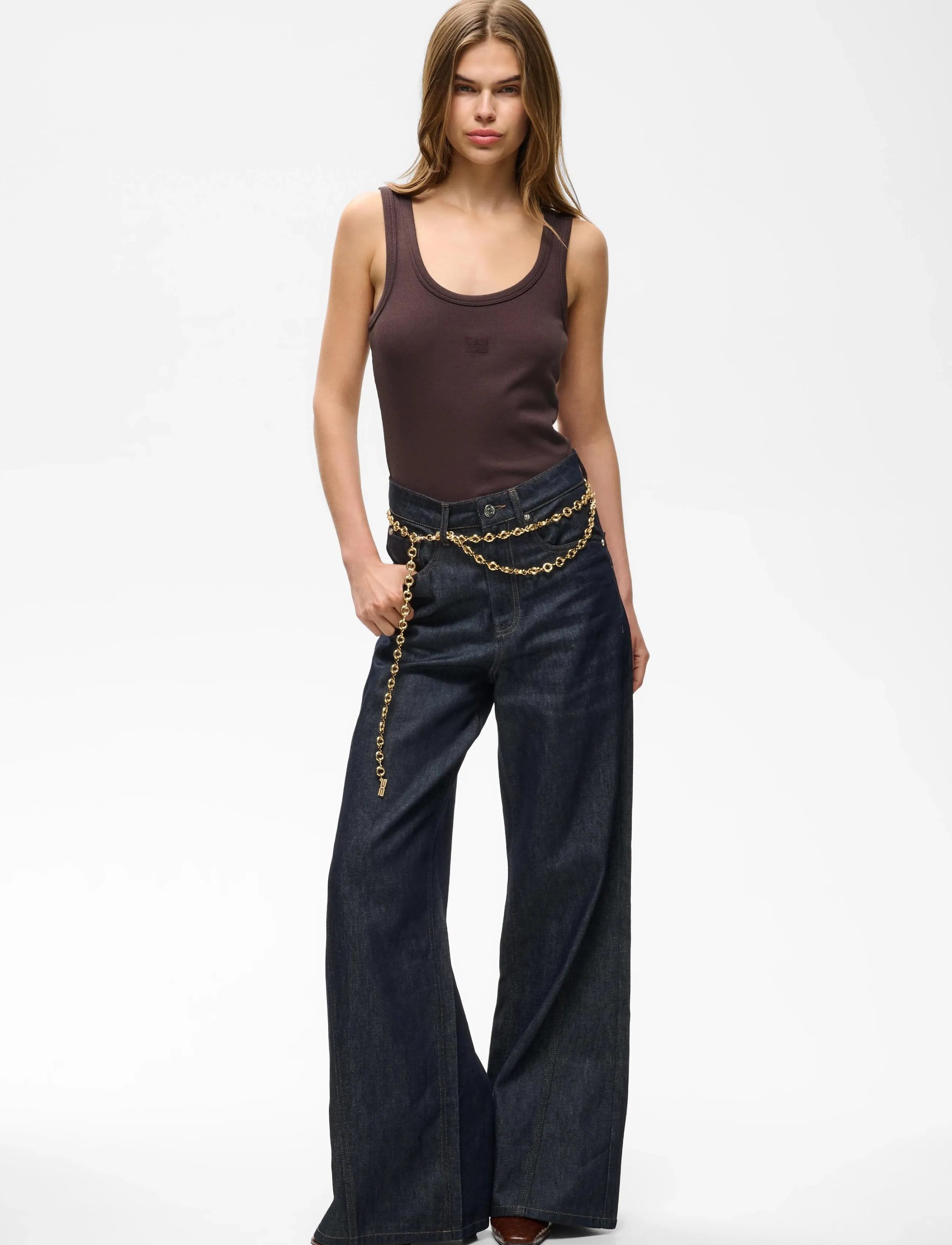 Gestuz - GZdrew logo top 2.0 - linnen - deep plum - 3