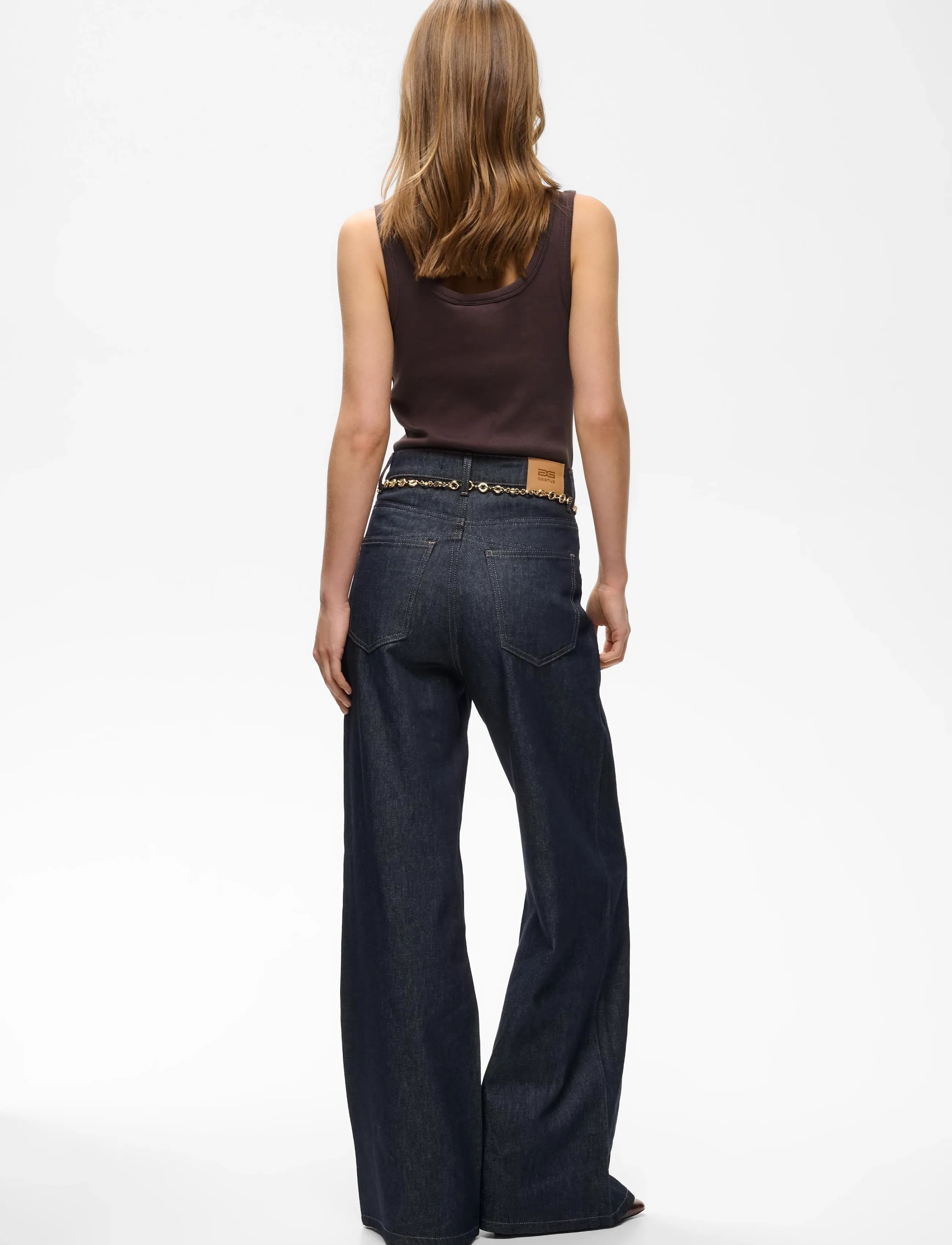 Gestuz - GZdrew logo top 2.0 - linnen - deep plum - 4
