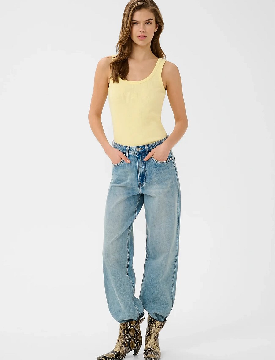 Gestuz - GZdrew logo top 2.0 - tanktops - french vanilla - 3