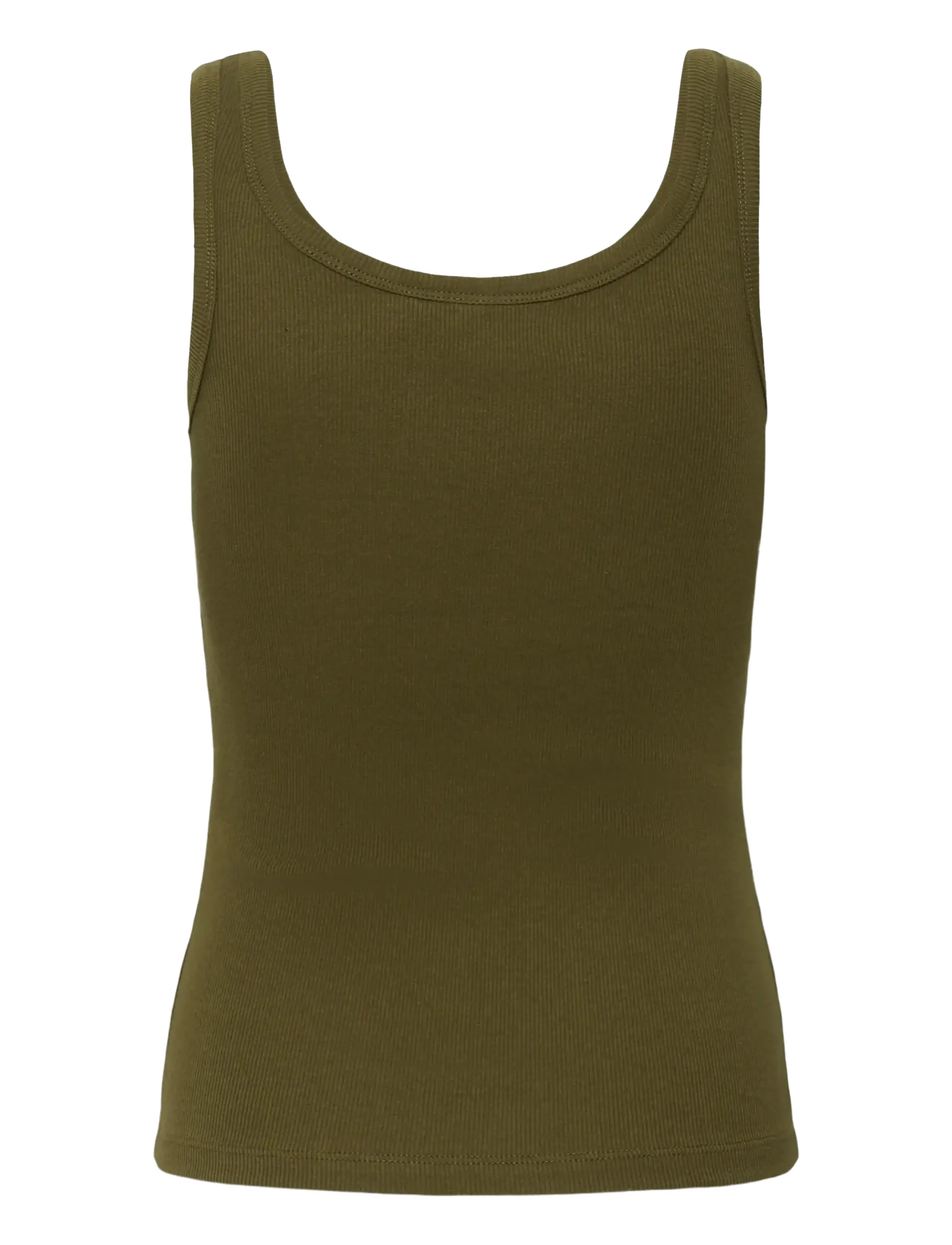 Gestuz - GZdrew logo top 2.0 - sleeveless tops - military olive - 2