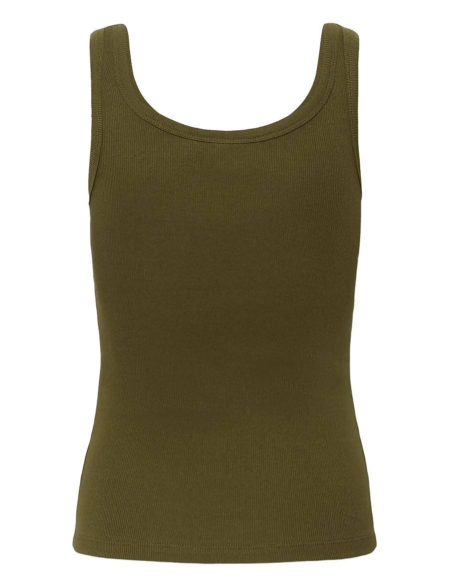 Gestuz - GZdrew logo top 2.0 - varrukateta topid - military olive - 2