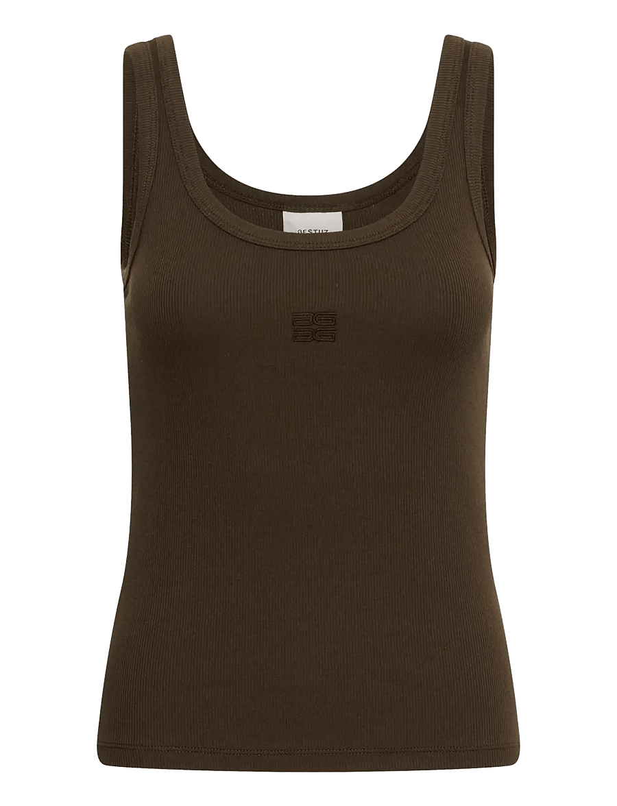 Gestuz - GZdrew logo top 2.0 - tanktops - slate black - 0