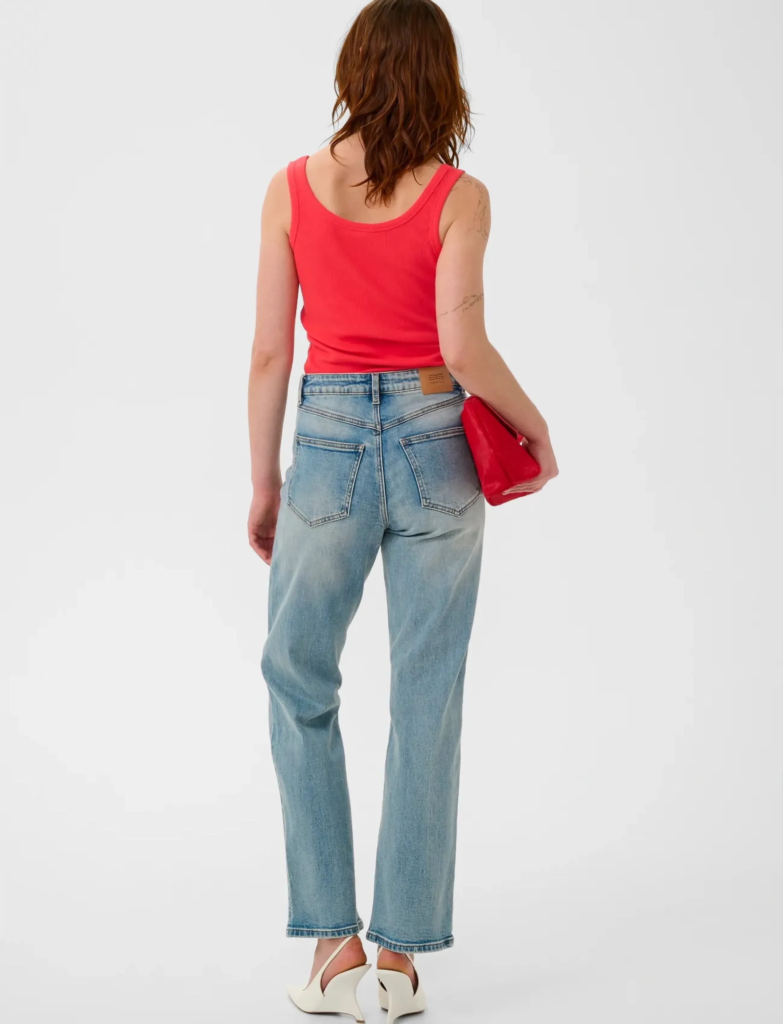Gestuz - GZdrew logo top 2.0 - hihattomat topit - tomato - 4