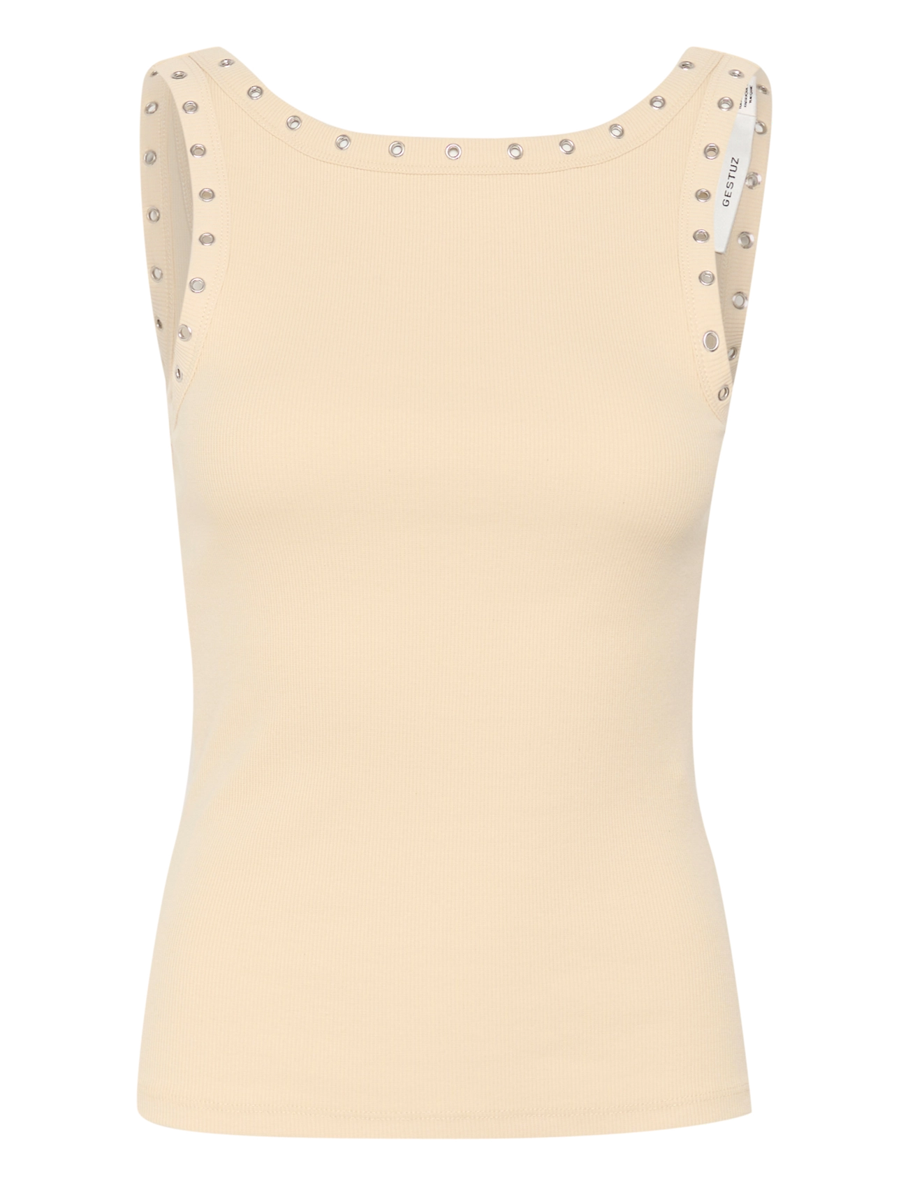 Gestuz - GZdrew reversible eyelet top - gz butter yellow - 1