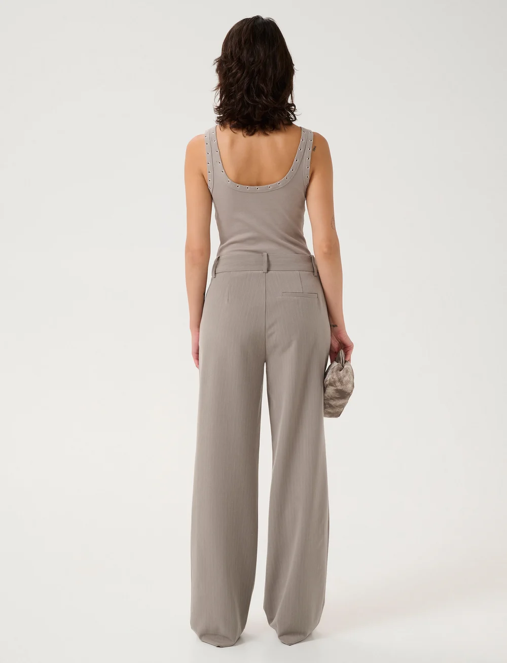 Gestuz - GZdrew reversible eyelet top - topid ja varrukateta alussärgid - rock ridge - 4