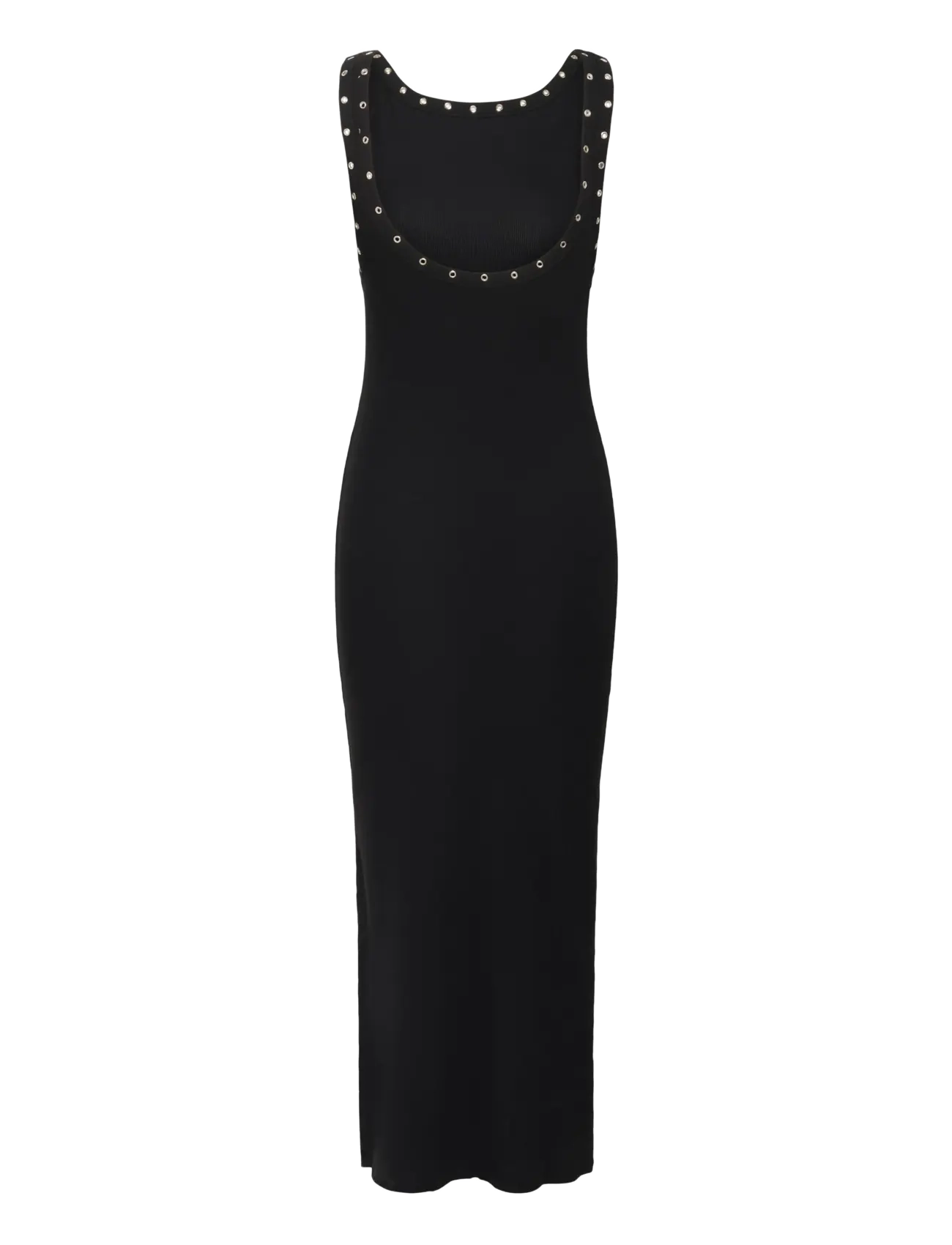 Gestuz - GZdrew reversible eyelet dress - t-shirt-kleider - black - 2