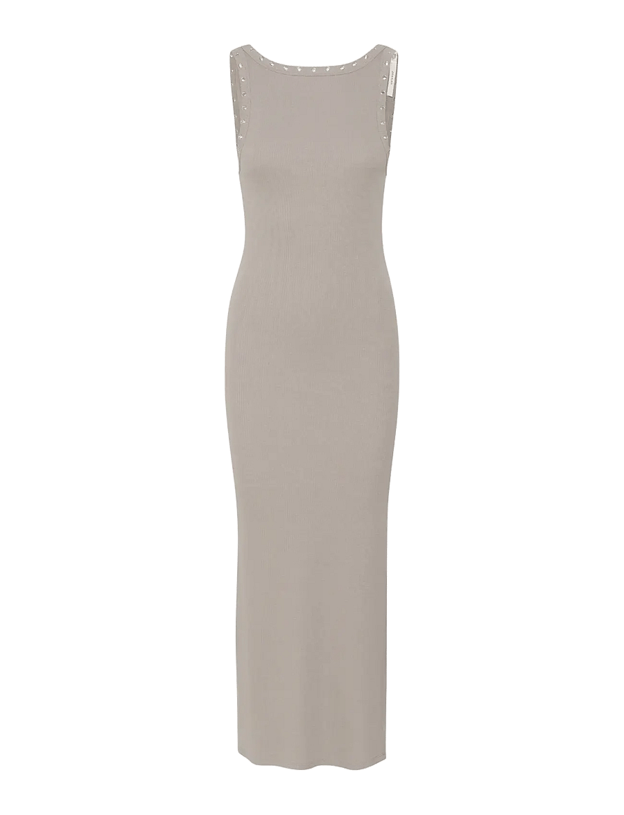 Gestuz - GZdrew reversible eyelet dress - stutterma kjólar - rock ridge - 1