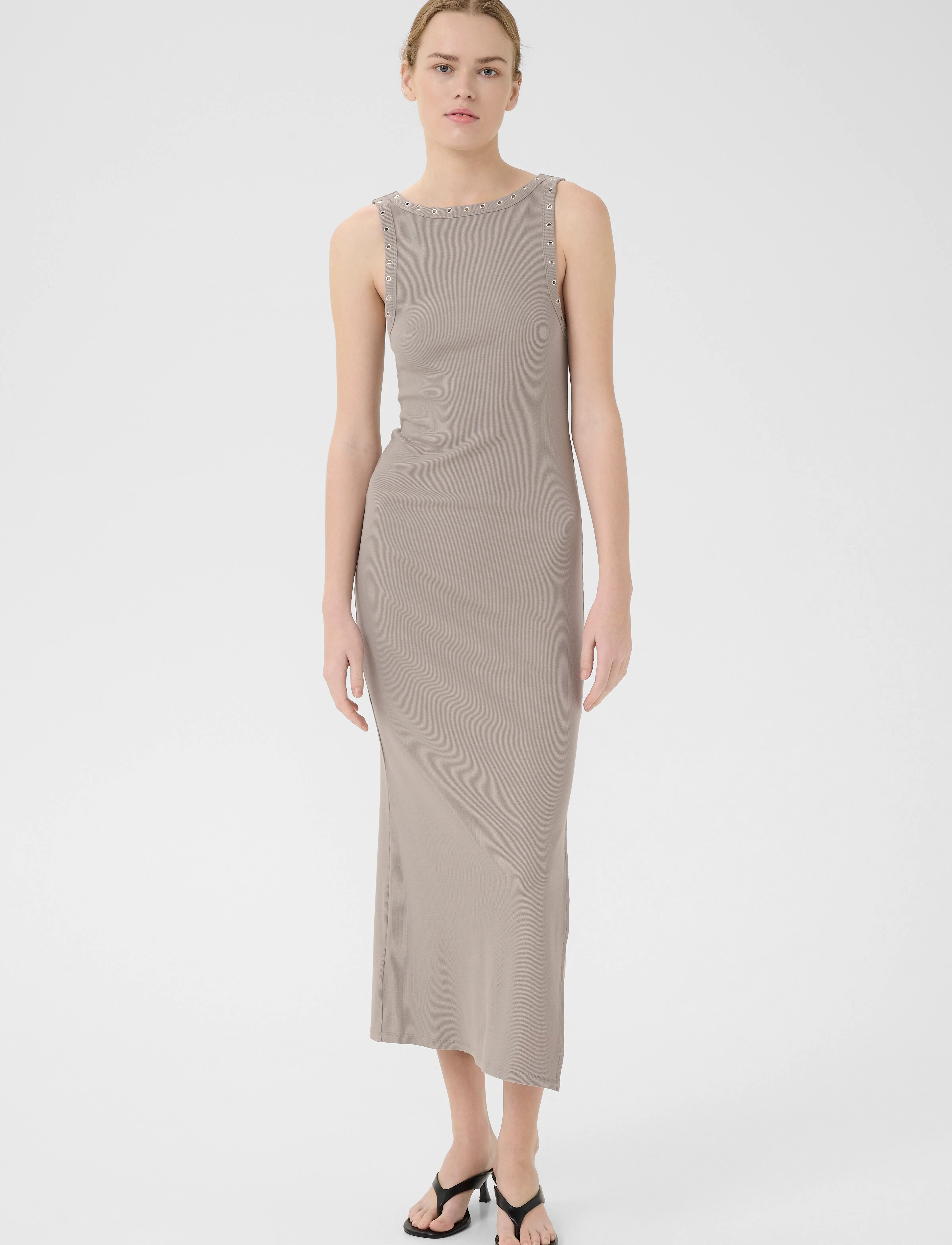 Gestuz Gzdrew Reversible Eyelet Dress, XS, Beige, Kjoler > Knælange Og Midi, Dame