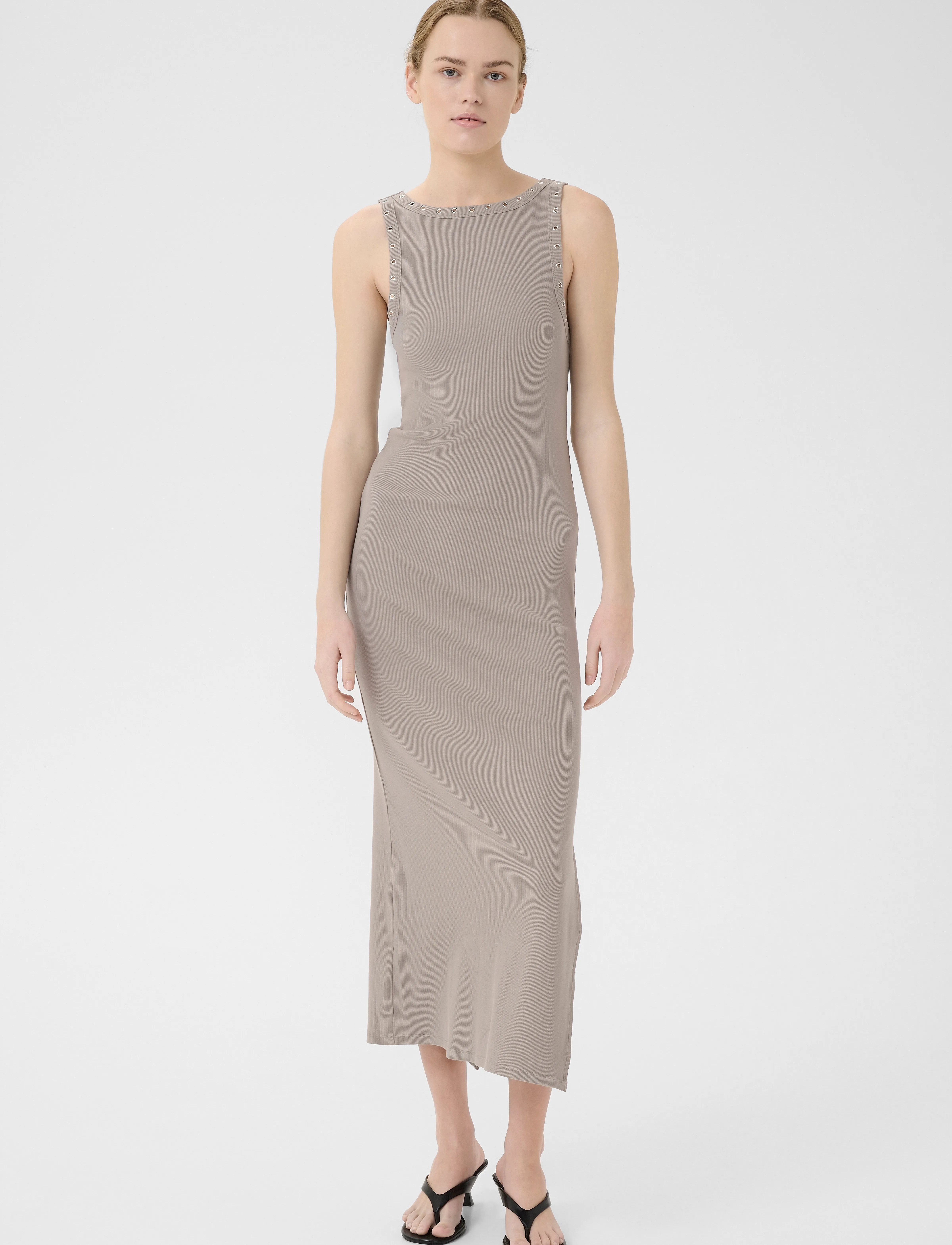 Gestuz - GZdrew reversible eyelet dress - stutterma kjólar - rock ridge - 3
