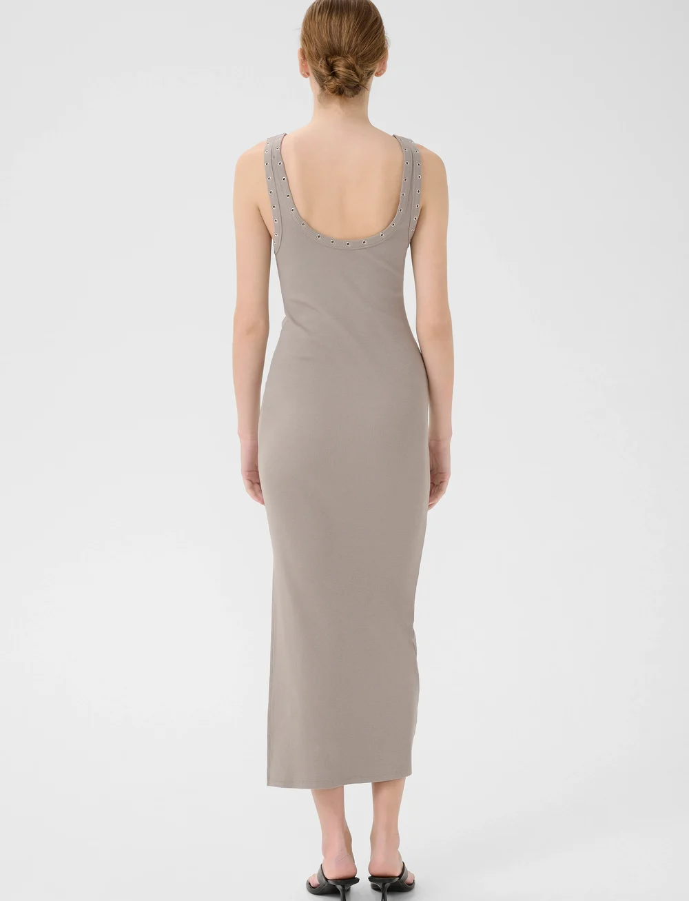 Gestuz - GZdrew reversible eyelet dress - t-shirt dresses - rock ridge - 4