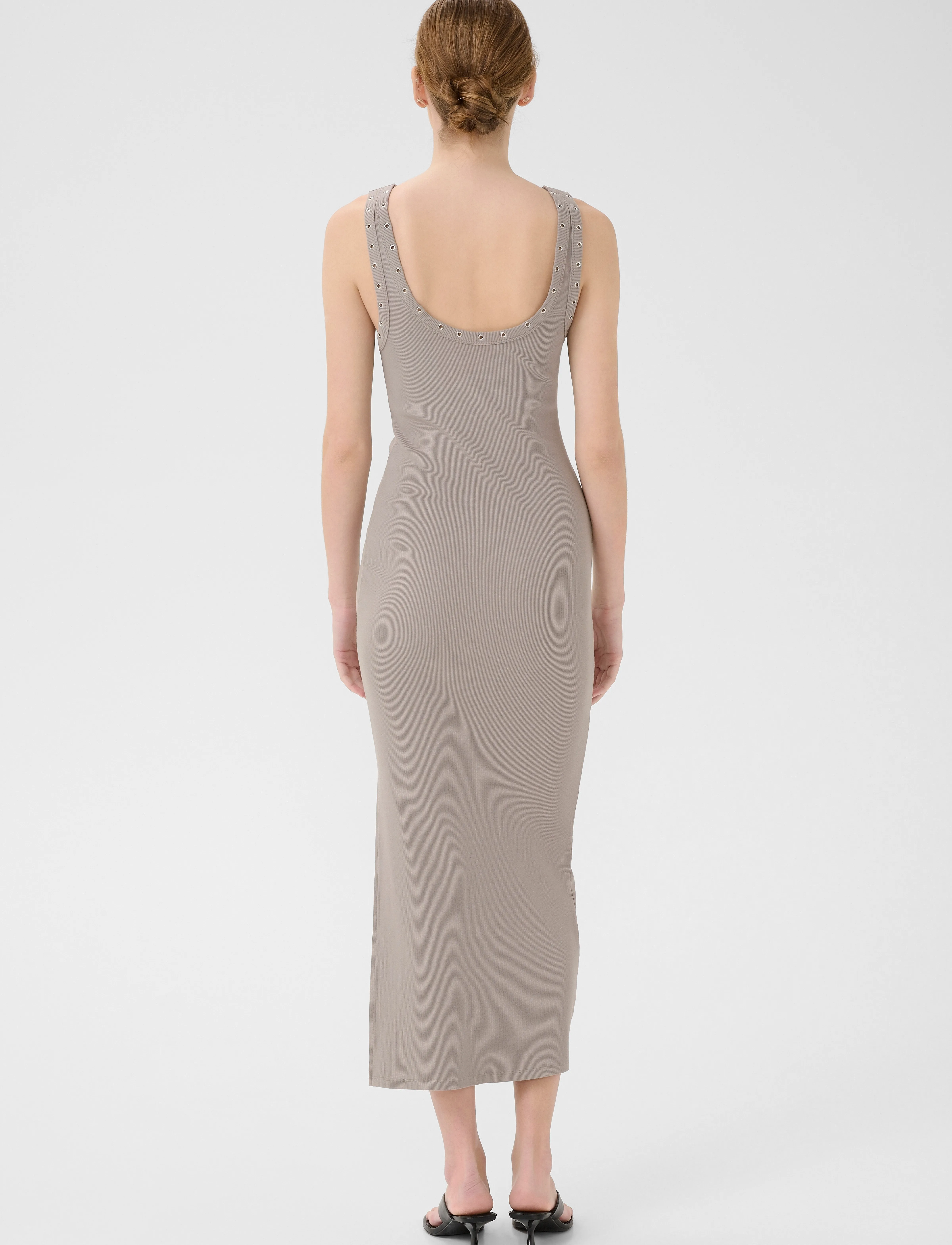 Gestuz - GZdrew reversible eyelet dress - stutterma kjólar - rock ridge - 4