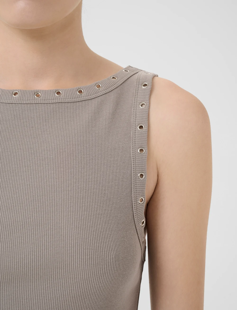 Gestuz - GZdrew reversible eyelet dress - t-shirt dresses - rock ridge - 5
