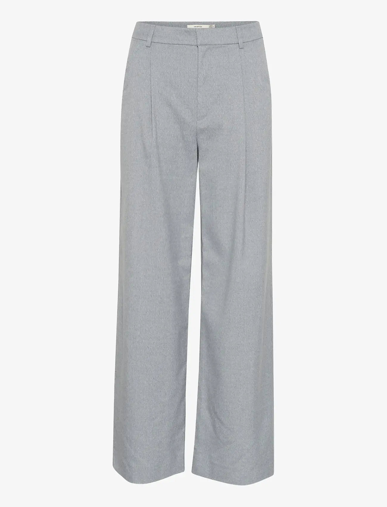 Gestuz - GZpaulia melange MW wide pants - formell - greyblue melange - 1