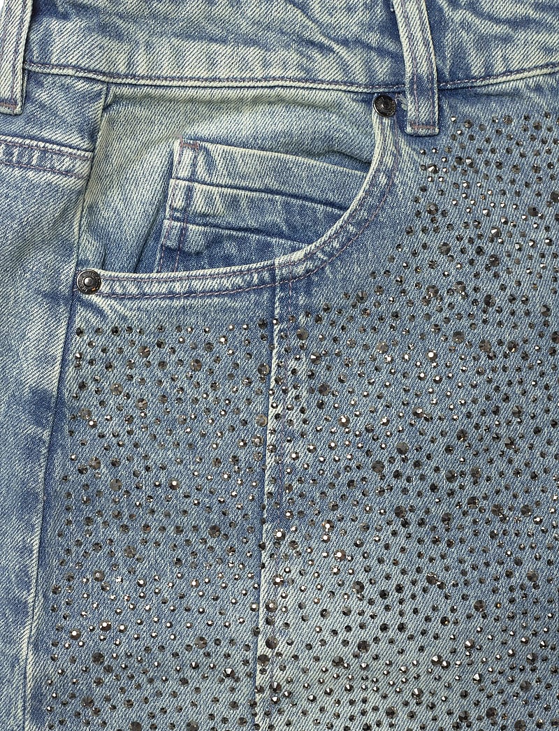 Gestuz - GZzorah MW long skirt - jeansröcke - mid blue washed - 2