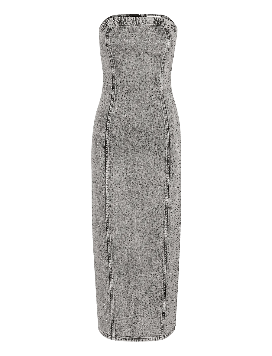 Gestuz - GZzauma SL long dress - etuikleider - vintage grey wash - 1