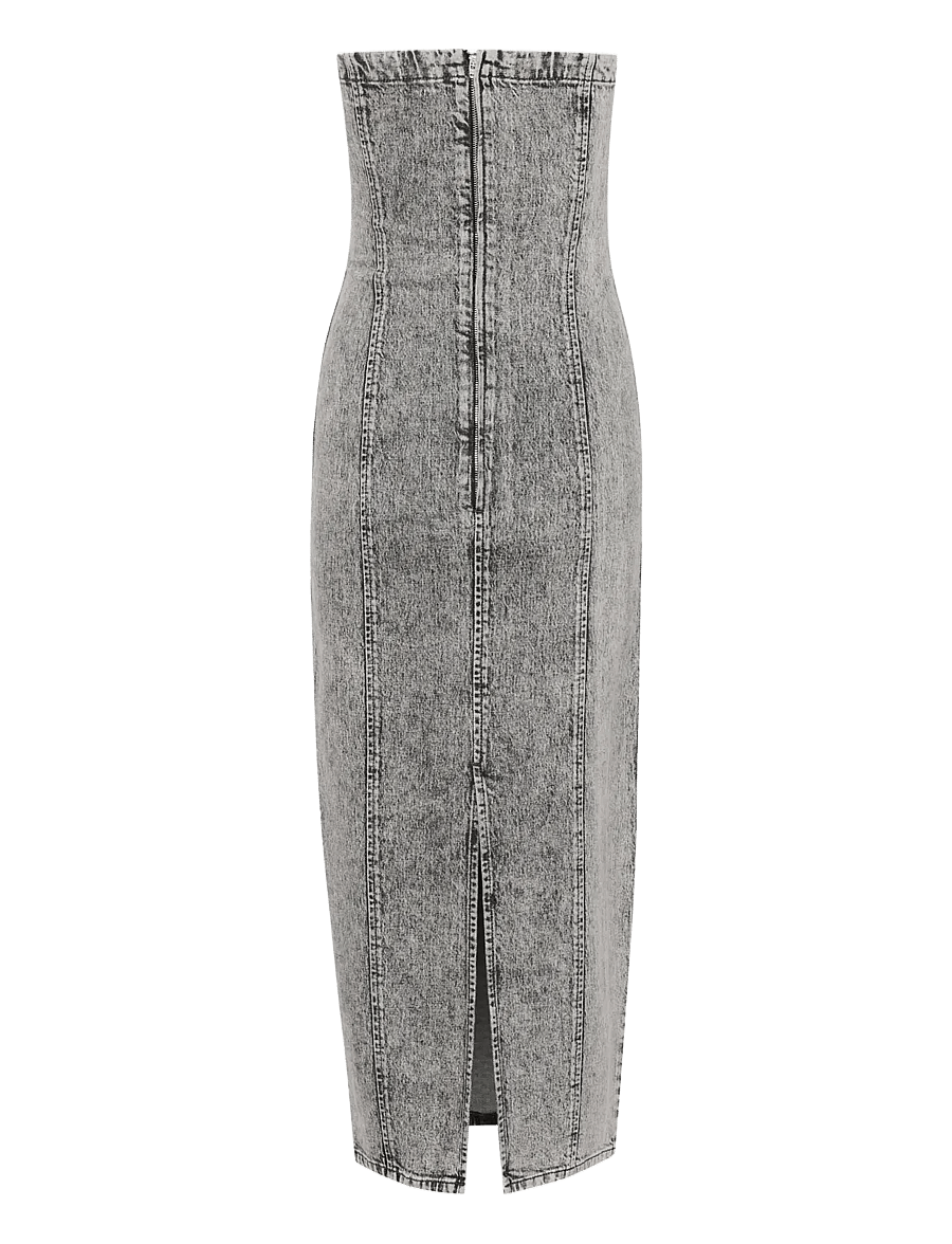 Gestuz - GZzauma SL long dress - etuikleider - vintage grey wash - 2