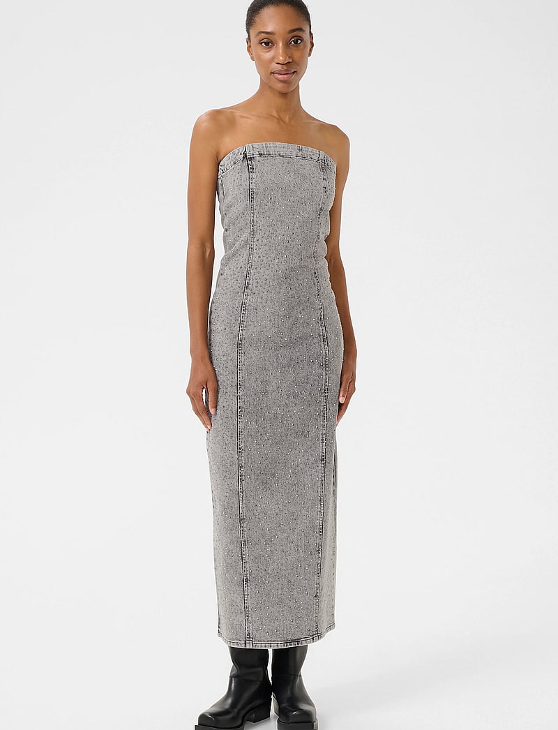 Gestuz - GZzauma SL long dress - etuikleider - vintage grey wash - 3