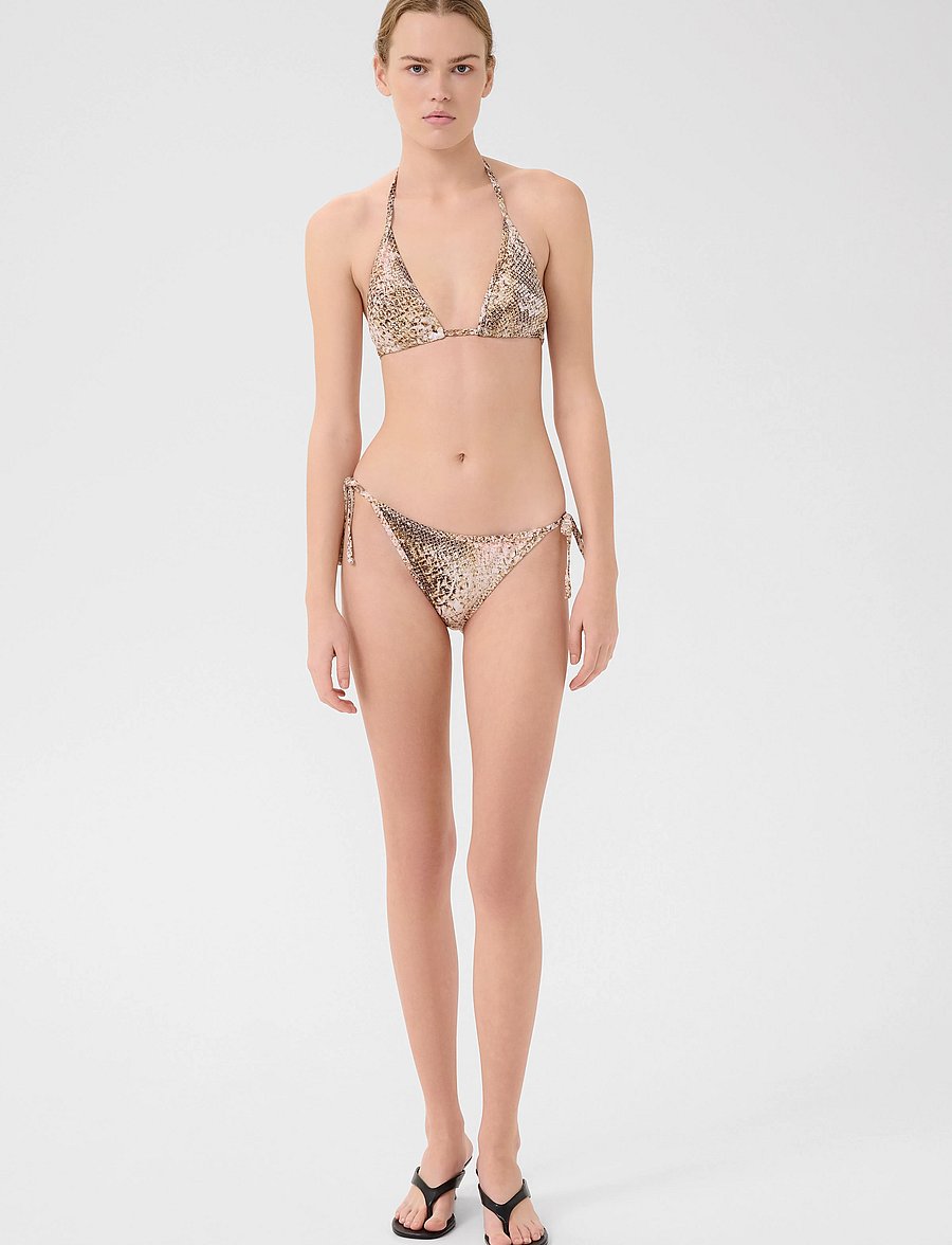 Gestuz - GZsage P bikini bottom - side tie bikinis - golden snake - 3