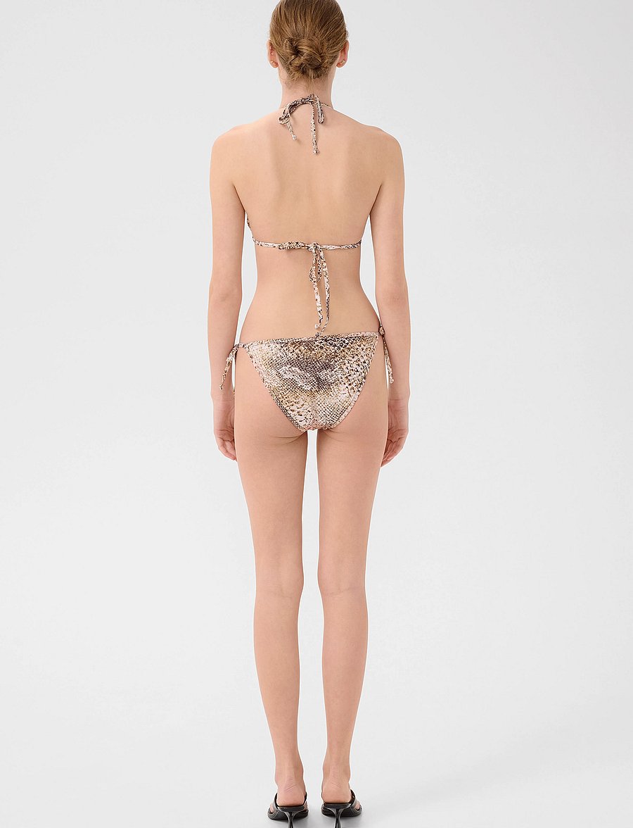 Gestuz - GZsage P bikini bottom - side tie bikinis - golden snake - 4