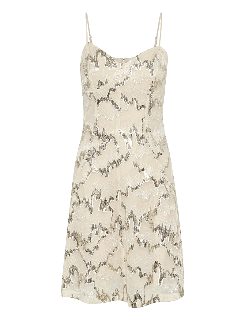 Gestuz - GZsagina short dress - sommerkleider - birch with sequins - 1