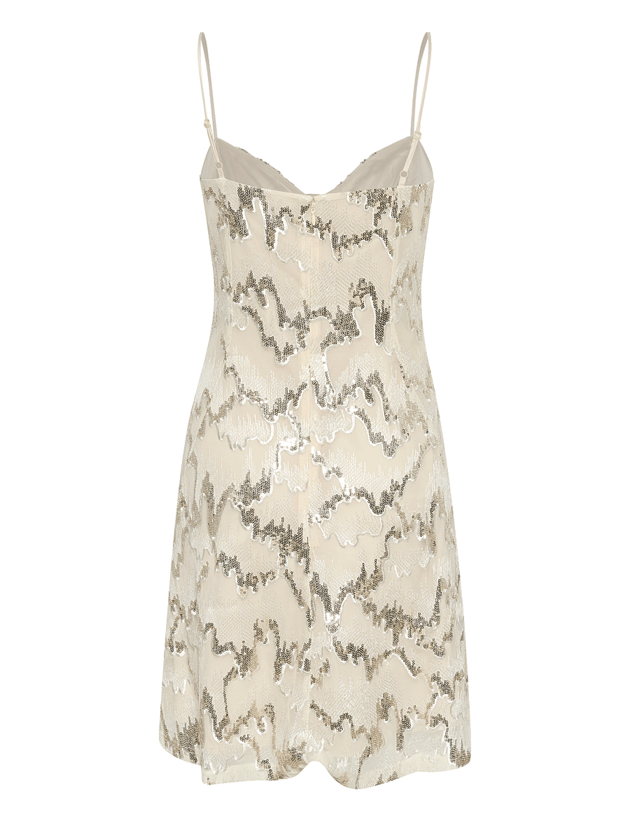 Gestuz - GZsagina short dress - sommerkleider - birch with sequins - 2