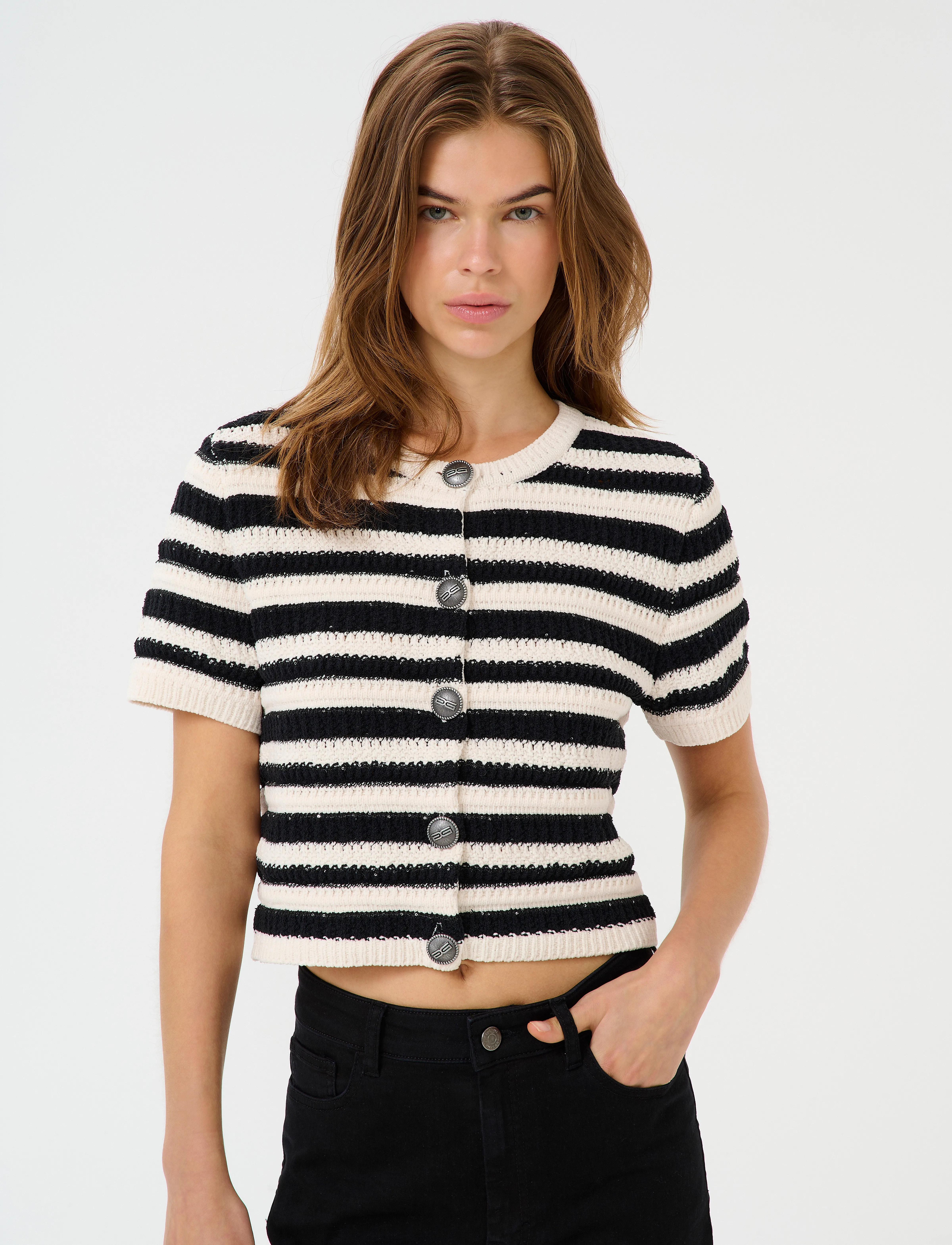 Gestuz Gzsailie Cardigan, XS, Black, Strik > Cardigans, Dame