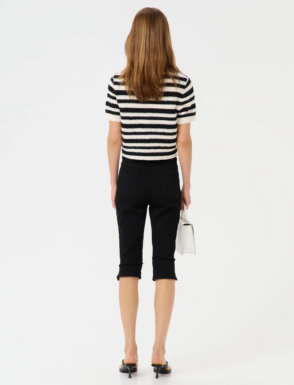 Gestuz - GZsailie cardigan - cardigans - black/white striped - 4