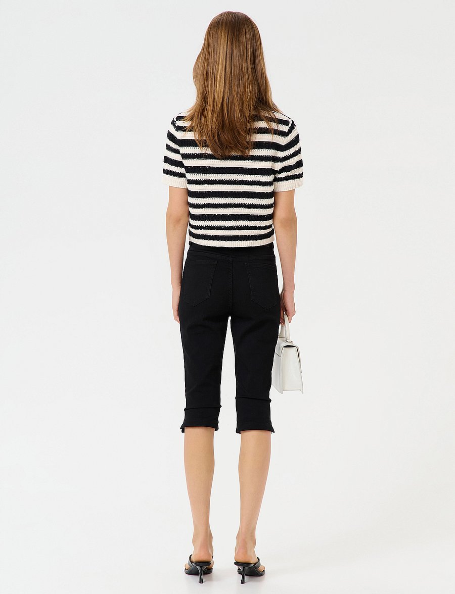 Gestuz - GZsailie cardigan - strickjacken - black/white striped - 4