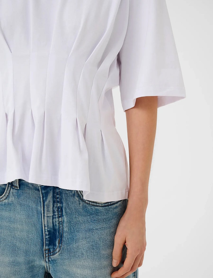 Gestuz - GZinez tee - t-shirts - bright white - 5