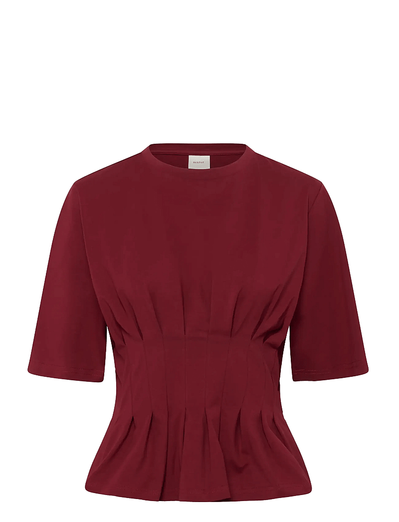 Gestuz - GZinez tee - t-shirts - cabernet - 1