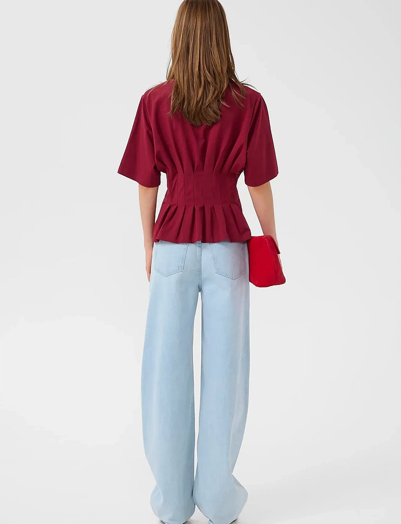 Gestuz - GZinez tee - t-shirts - cabernet - 4