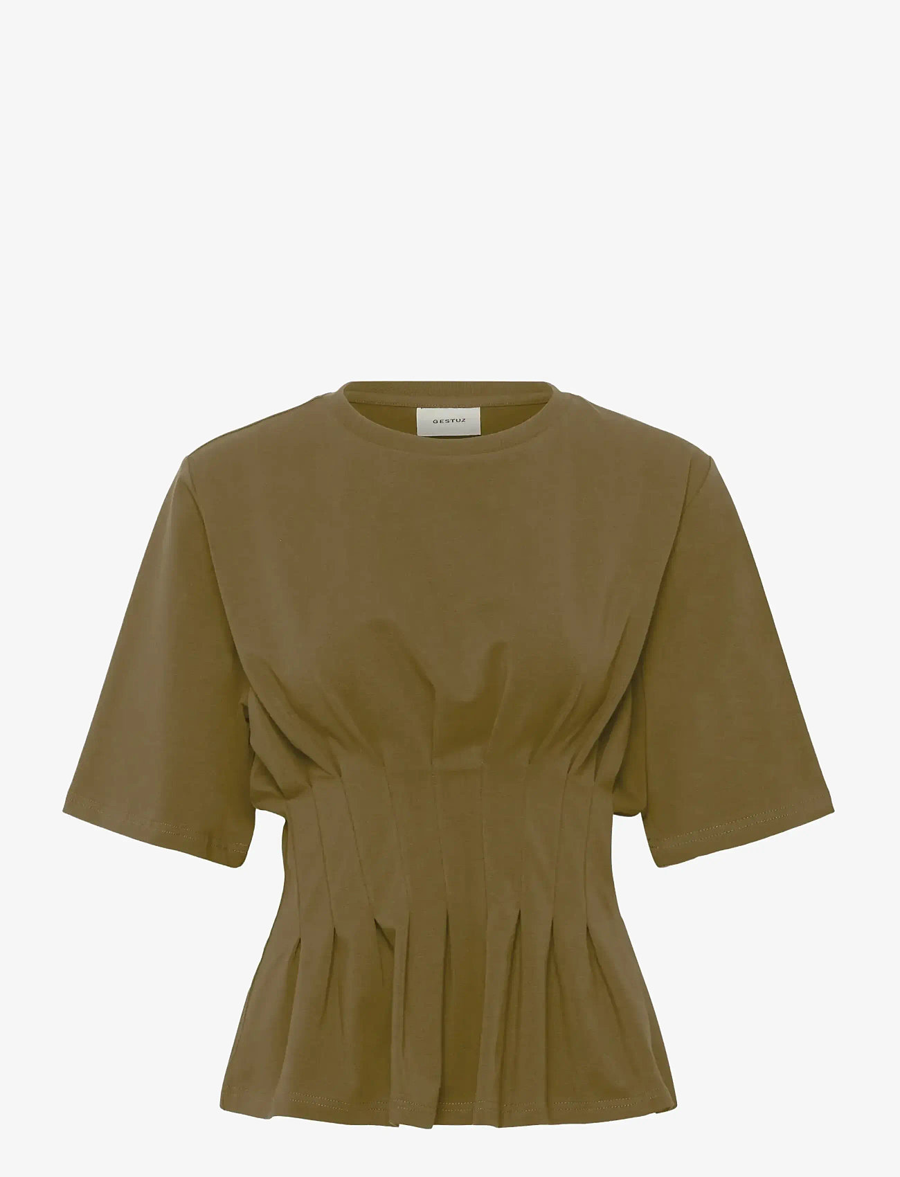 Gestuz - GZinez tee - t-shirts - military olive - 1